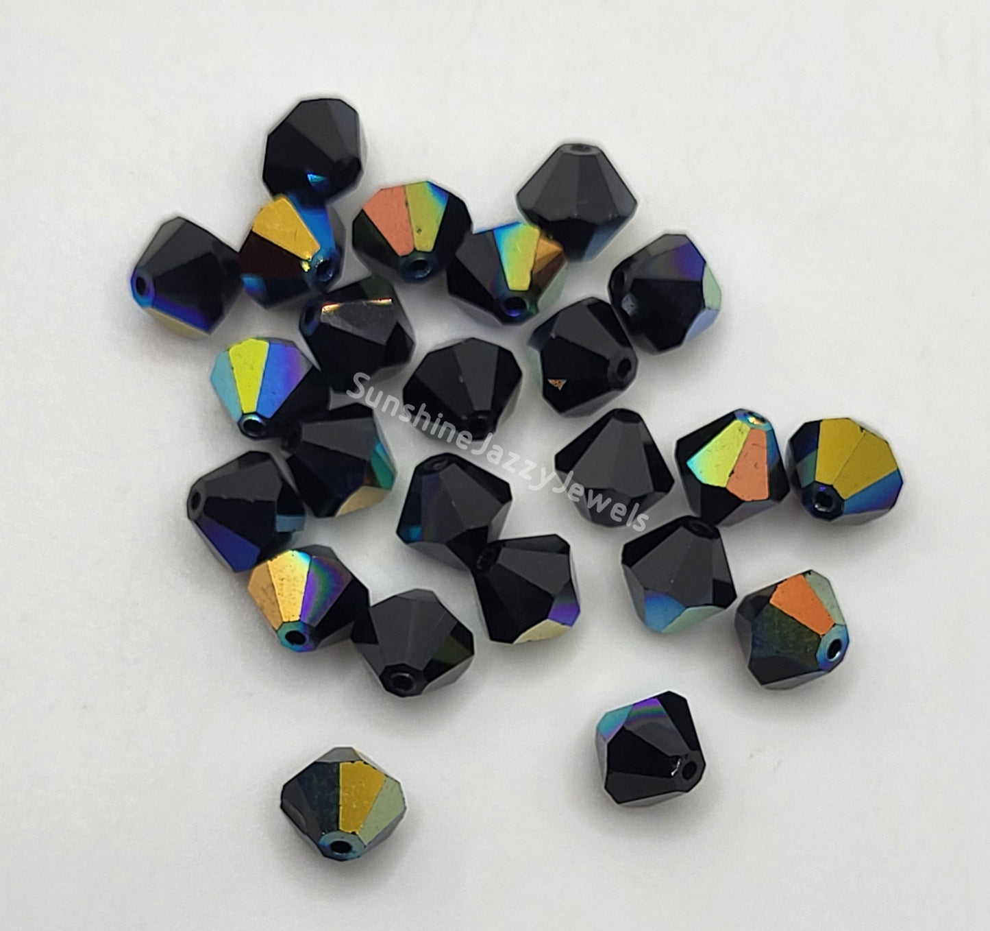 #5328 - Swarovski Crystal 3mm Bicone Beads w/ AB Finish