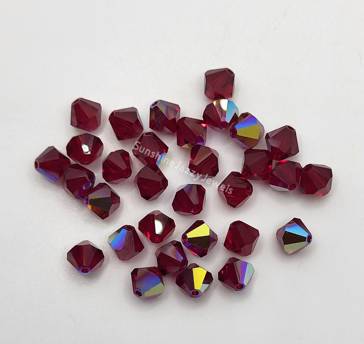 #5328 - Swarovski Crystal 6mm Bicone w/ AB Finish; 12pc per pack