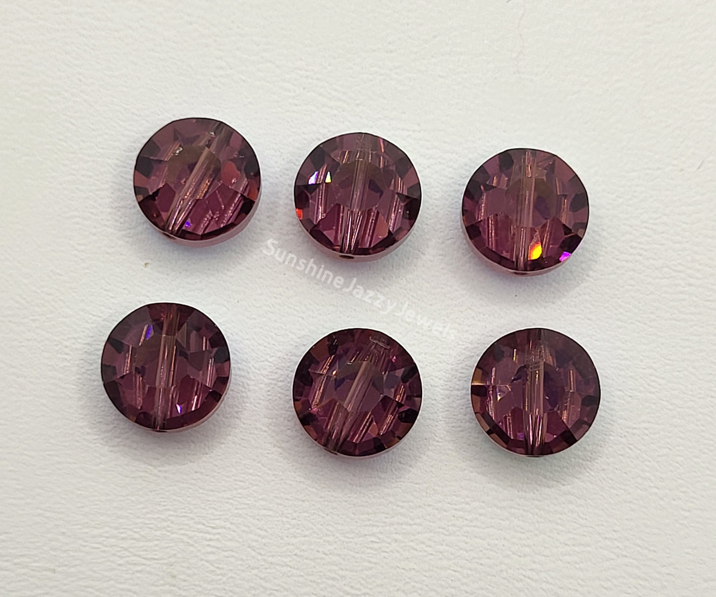 #5100 - Swarovski Crystal 7mm Lentil Beads (aka Pill/ Tablet Beads)