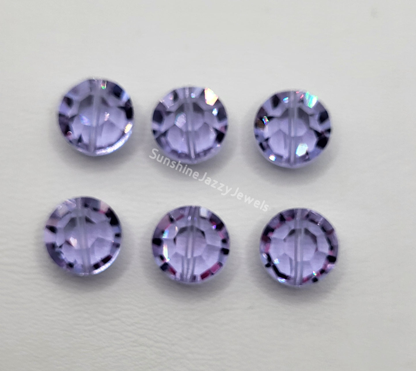 #5100 - Swarovski Crystal 6mm Lentil Beads (aka Tablet/ Pill Beads)