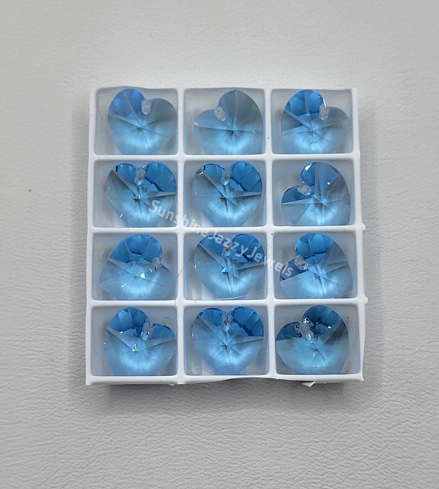AMAZING DEAL! 12pc Swarovski Crystal 10mm Heart 6202 Pendants; Many Color Choices!