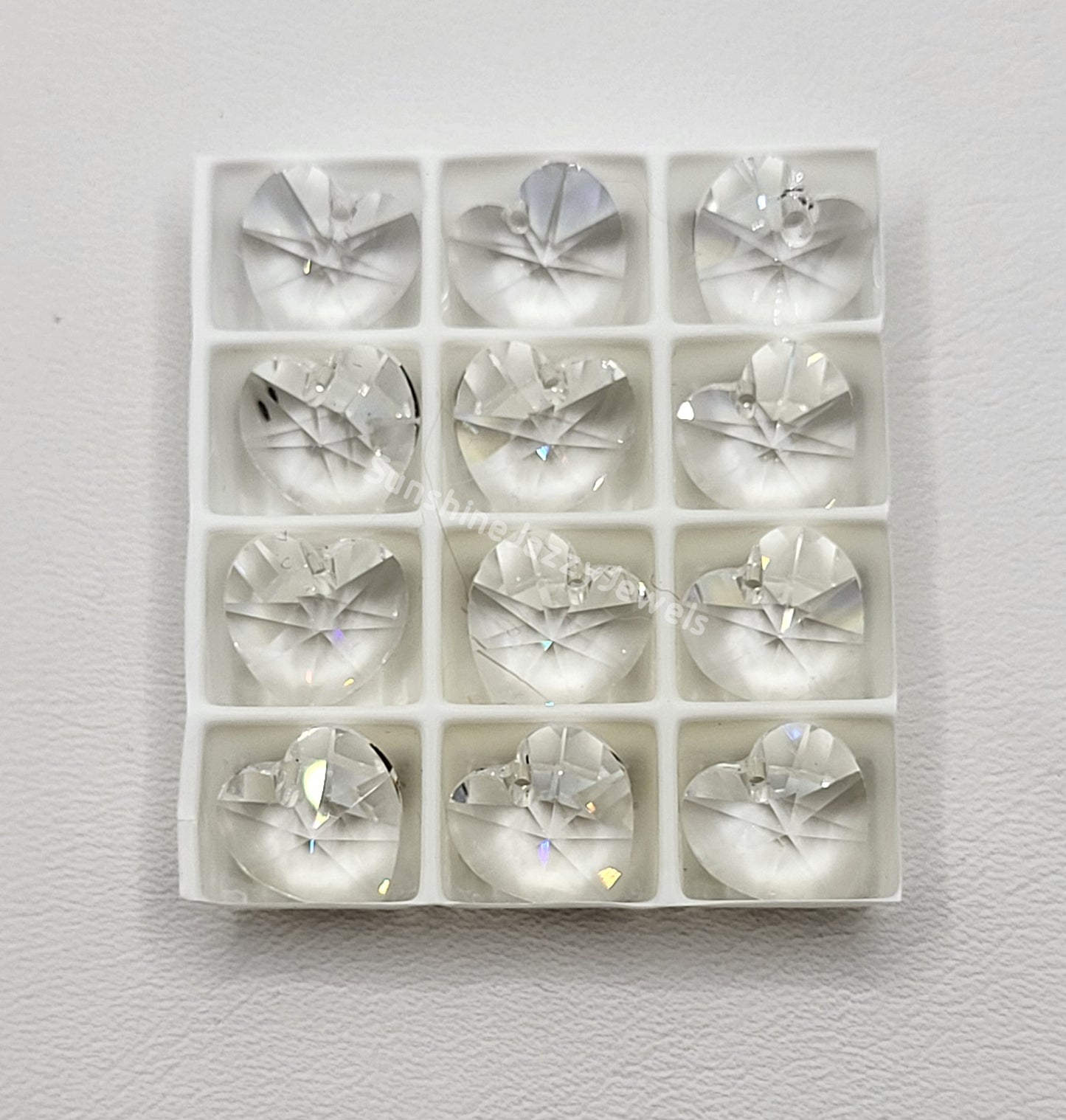AMAZING DEAL! 12pc Swarovski Crystal 10mm Heart 6202 Pendants; Many Color Choices!