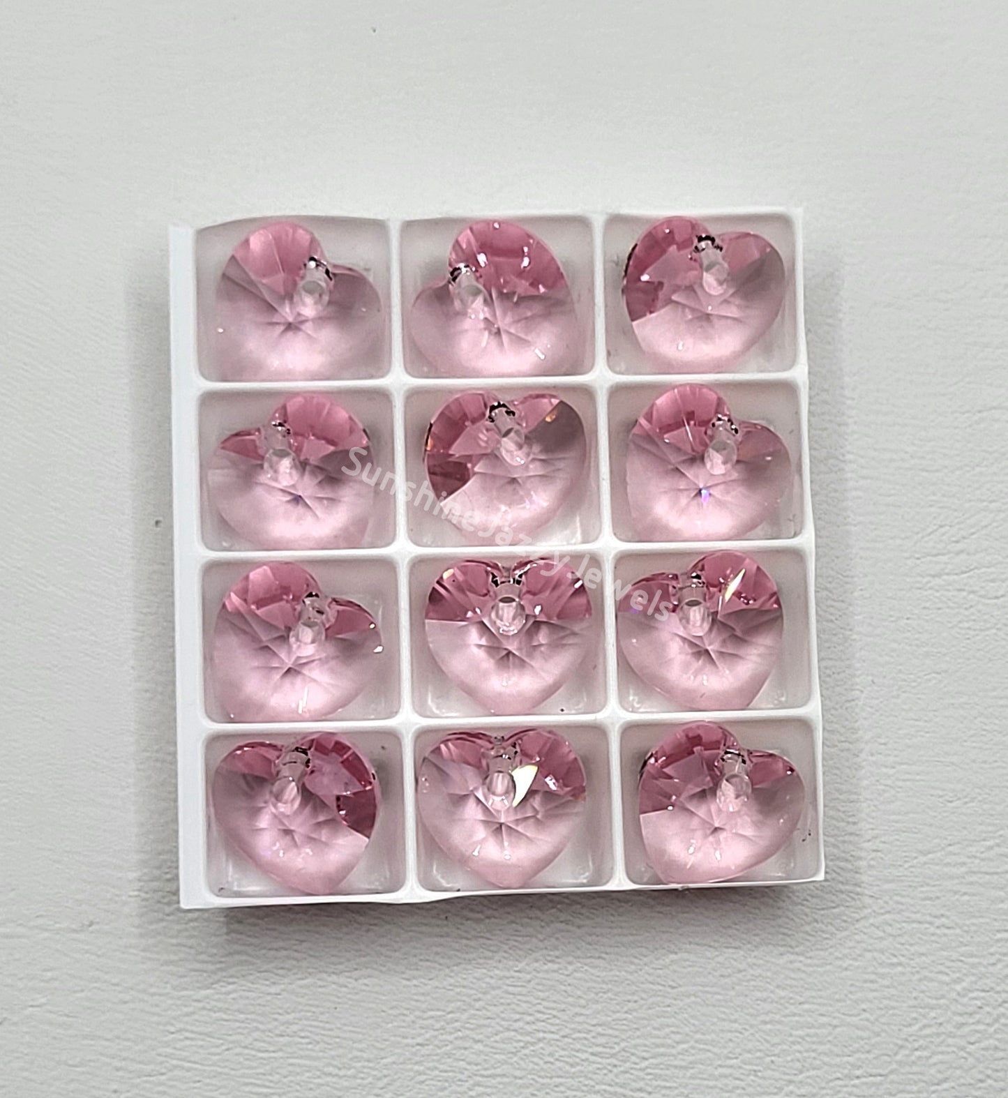 AMAZING DEAL! 12pc Swarovski Crystal 10mm Heart 6202 Pendants; Many Color Choices!