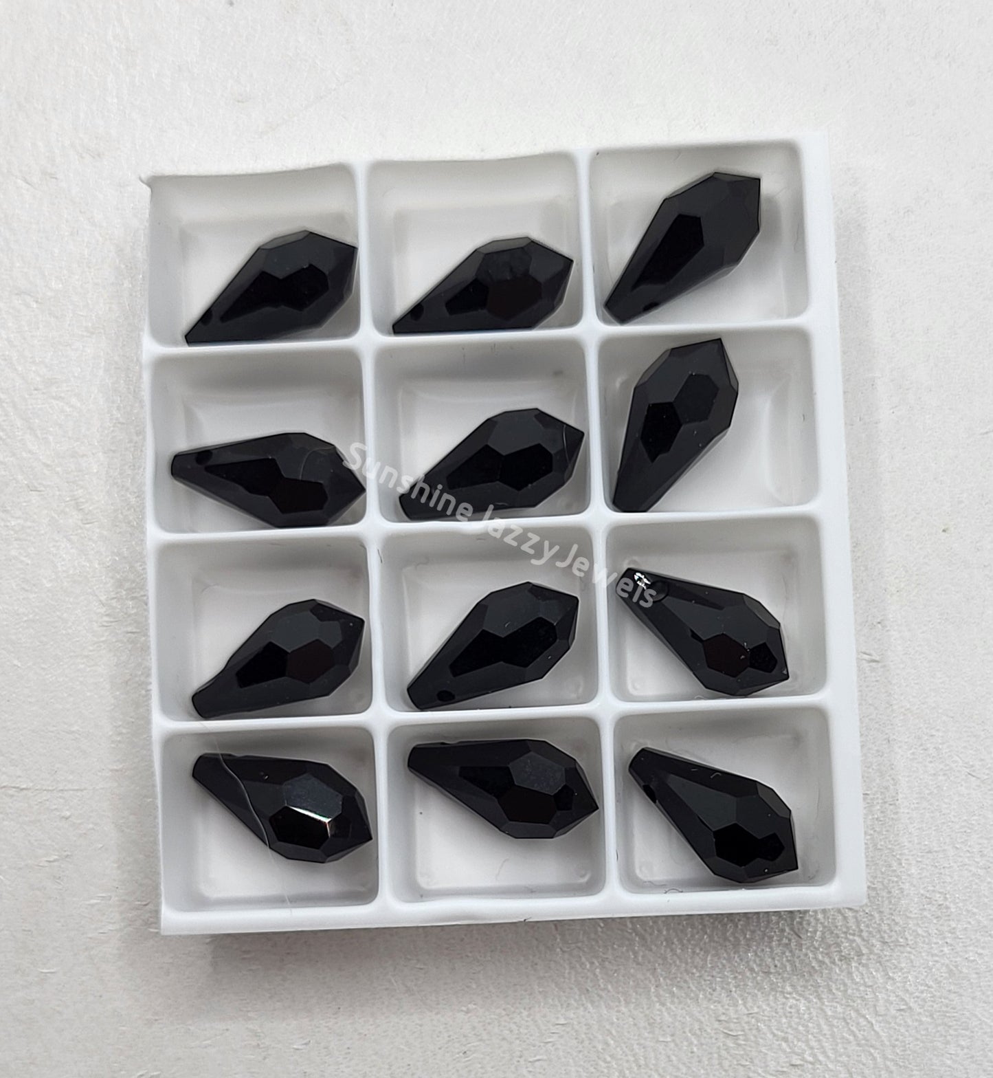 AMAZING DEAL! 12-pack Swarovski Crystal 11mm Teardrop 6000 Pendants; MANY COLORS