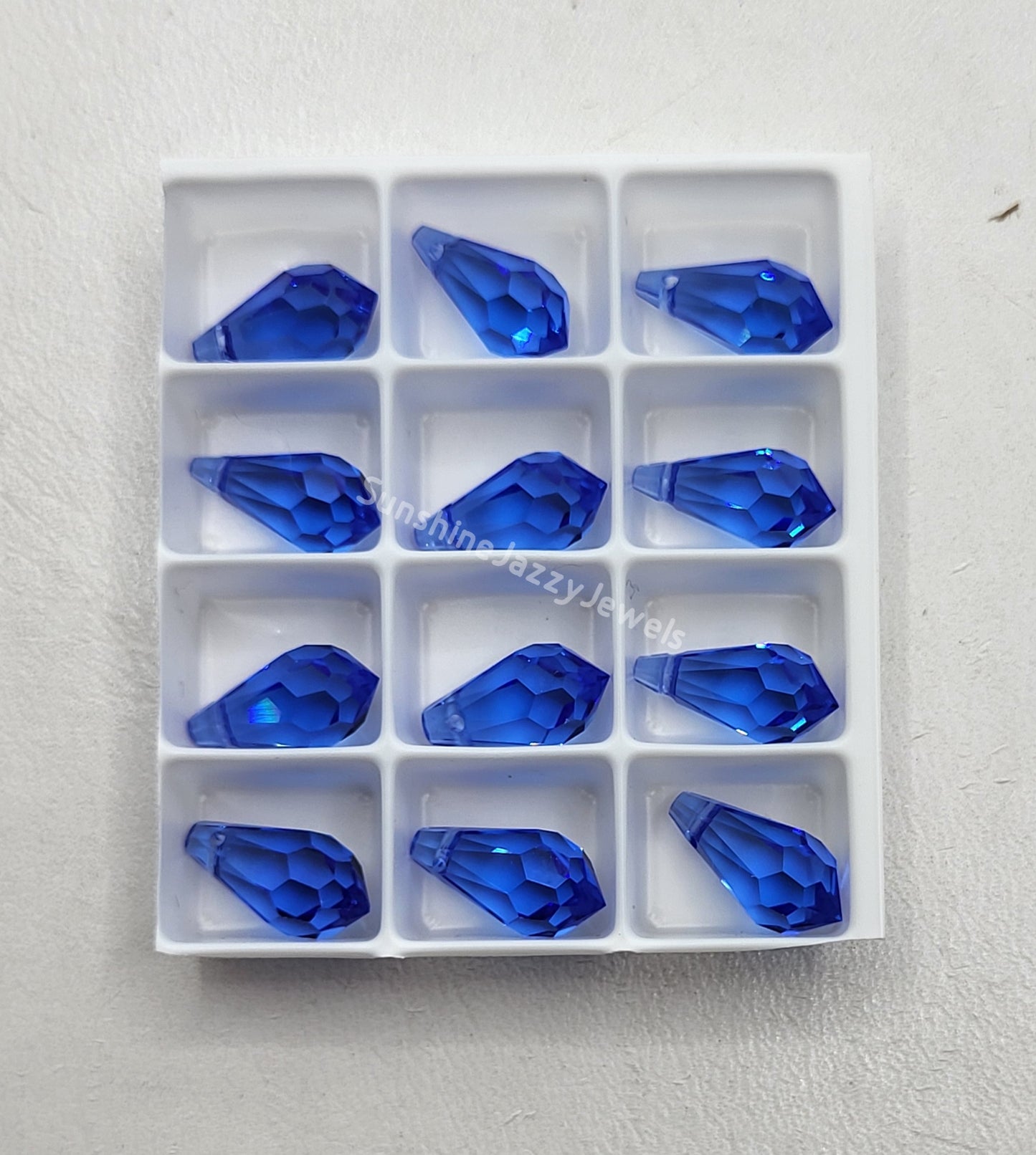 AMAZING DEAL! 12-pack Swarovski Crystal 11mm Teardrop 6000 Pendants; MANY COLORS