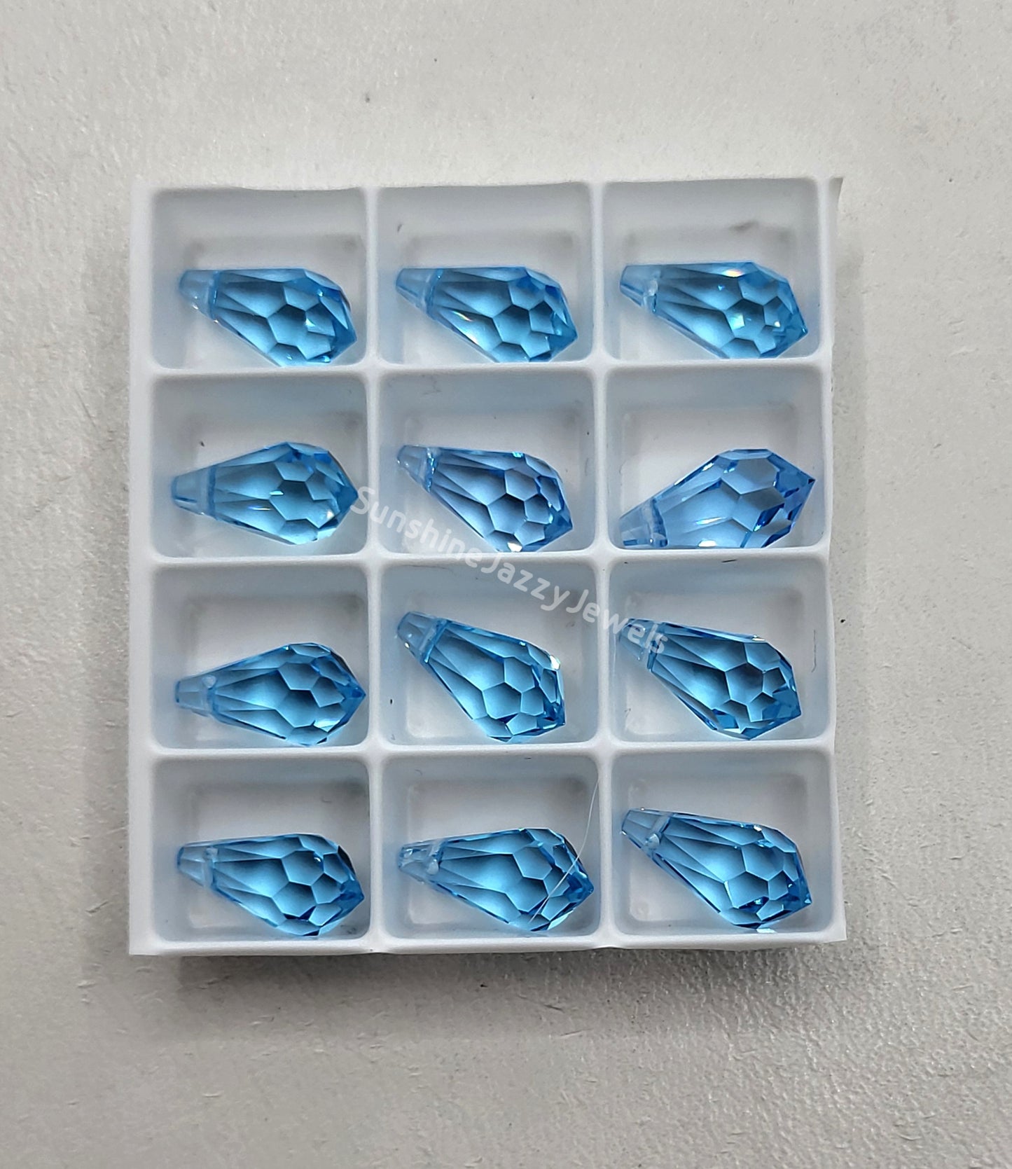 AMAZING DEAL! 12-pack Swarovski Crystal 11mm Teardrop 6000 Pendants; MANY COLORS