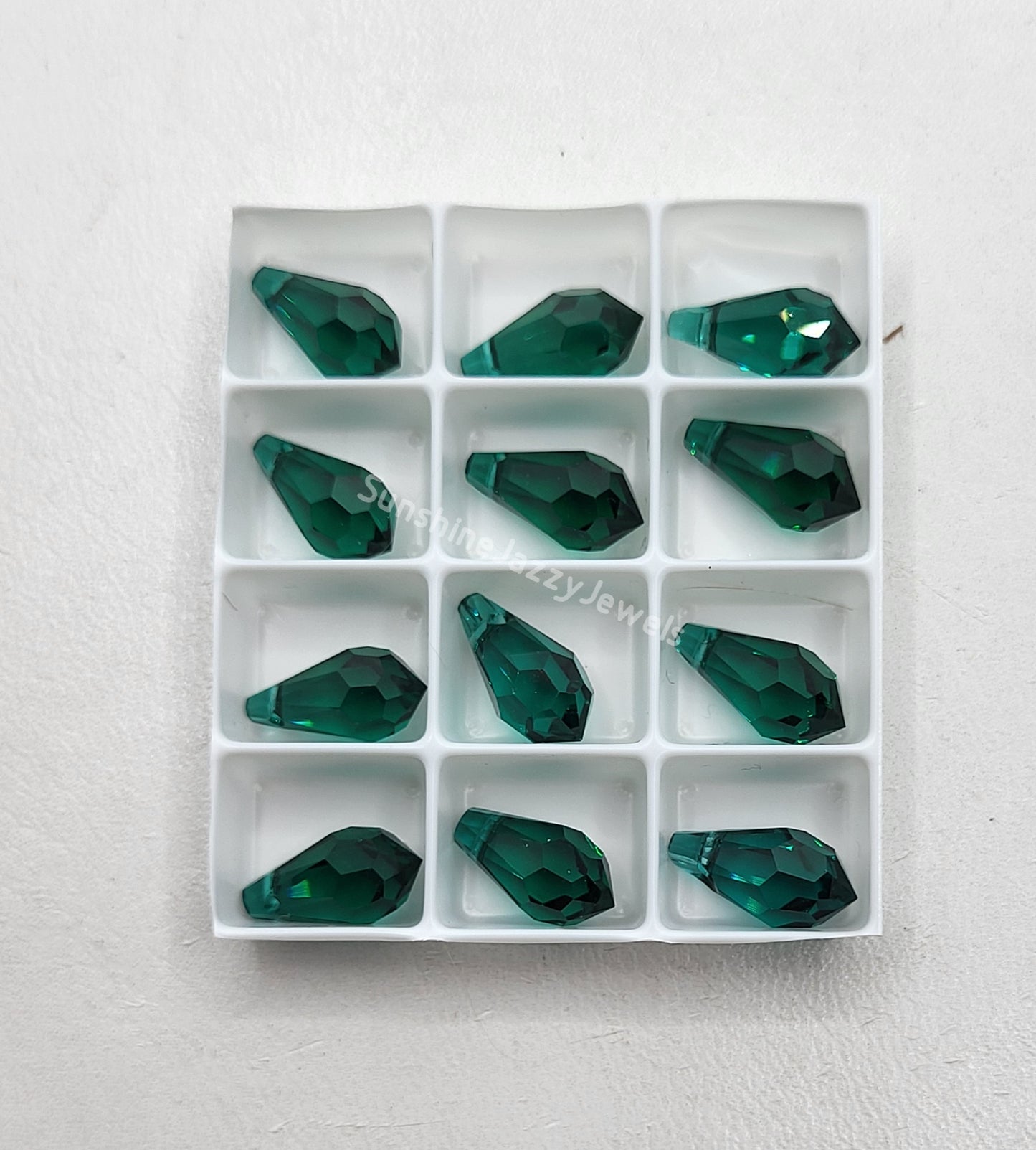 AMAZING DEAL! 12-pack Swarovski Crystal 11mm Teardrop 6000 Pendants; MANY COLORS