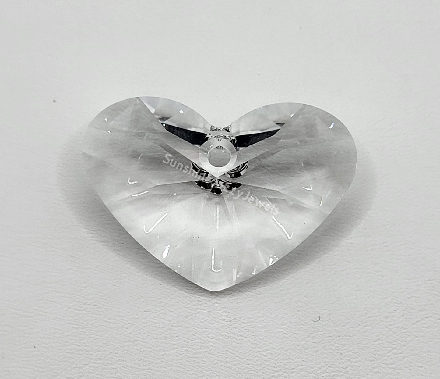 #6260 - Swarovski Crystal Clear 37mm Crazy 4 U Heart Pendant; LAST ONE