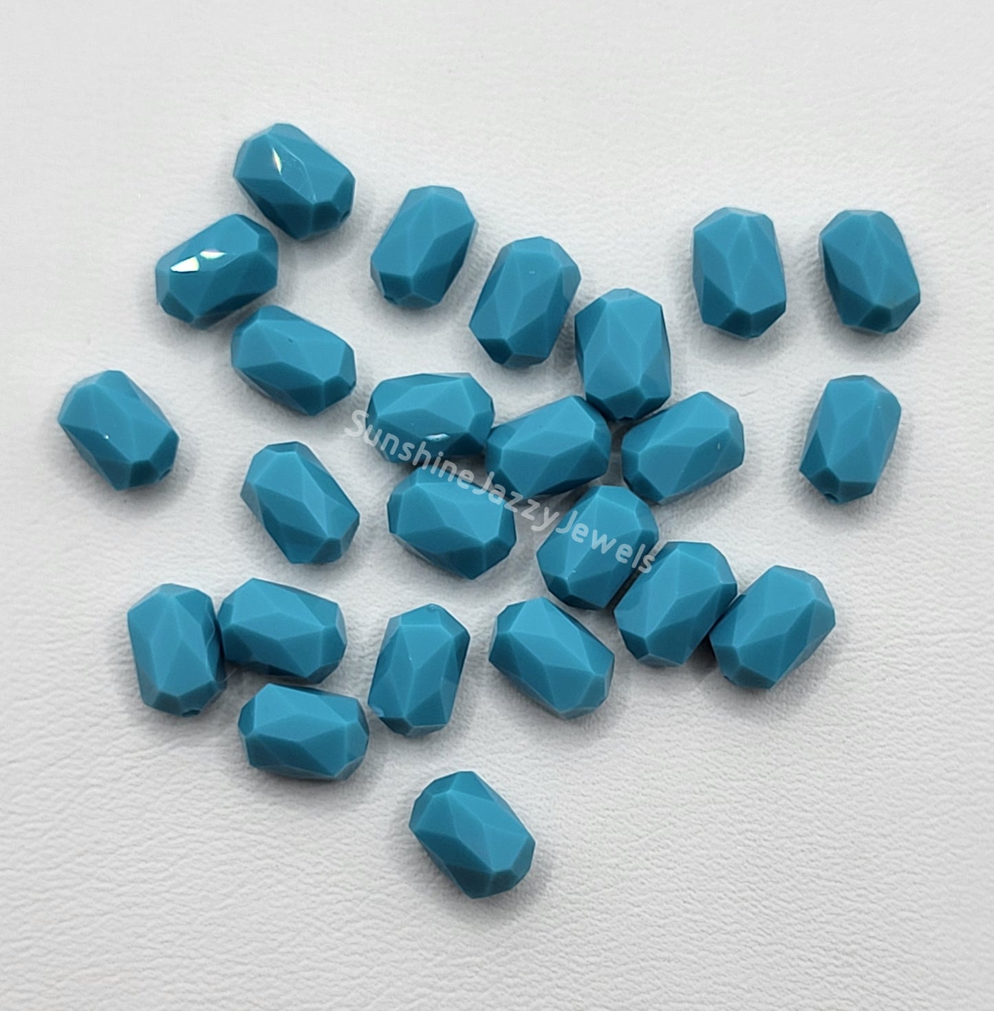 AMAZING DEAL! 24pc Swarovski Crystal Turquoise 9x6mm Barrel 5204 Beads