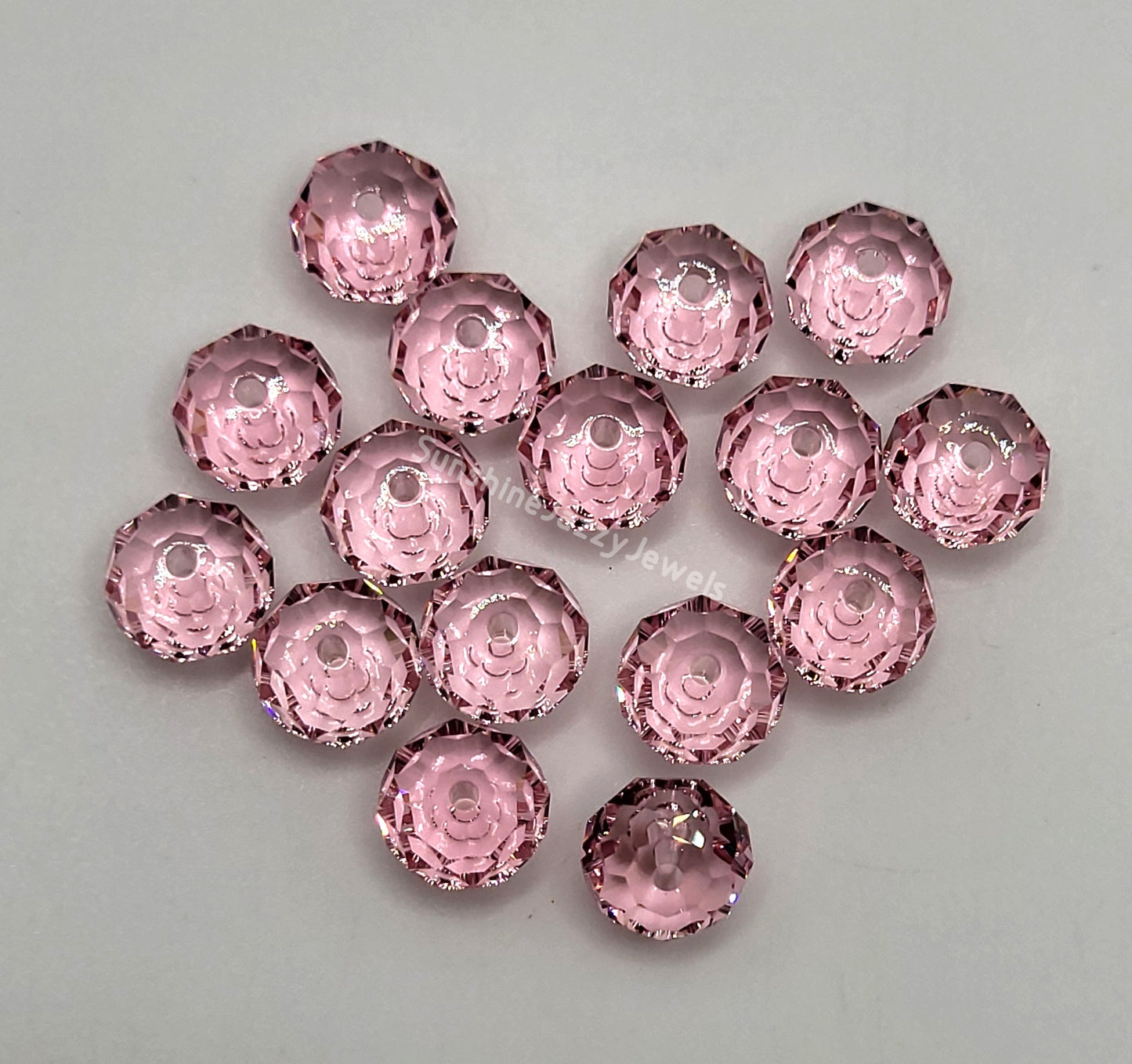 #5040 - Swarovski Crystal 8mm Briolette/ Donut Bead