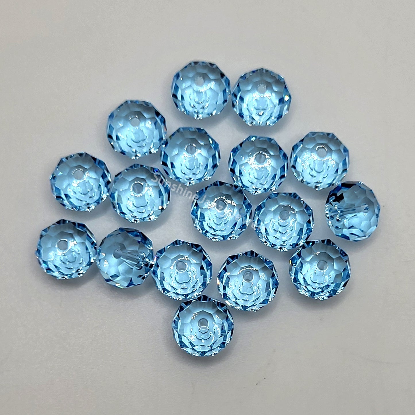 #5040 - Swarovski Crystal 8mm Briolette/ Donut Bead