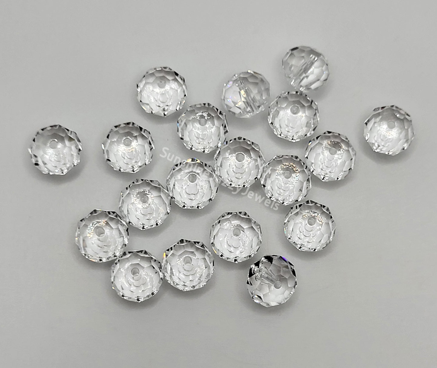 #5040 - Swarovski Crystal 8mm Briolette/ Donut Bead