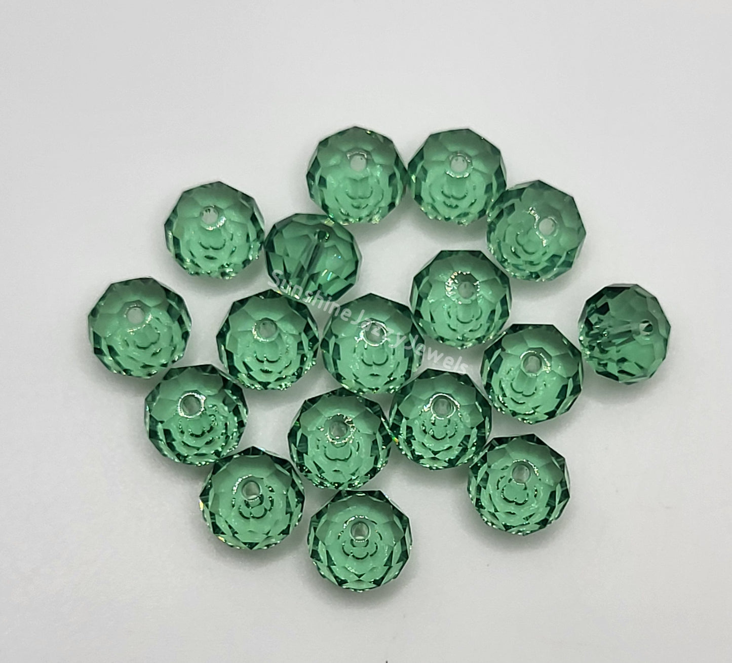 #5040 - Swarovski Crystal 8mm Briolette/ Donut Bead