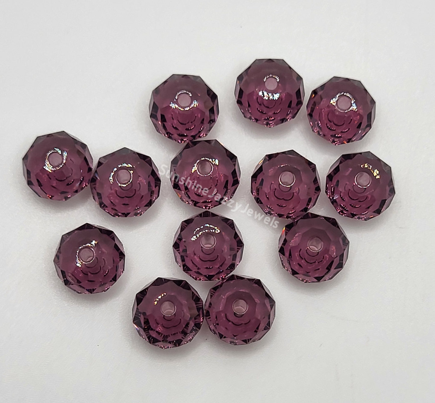 #5040 - Swarovski Crystal 8mm Briolette/ Donut Bead