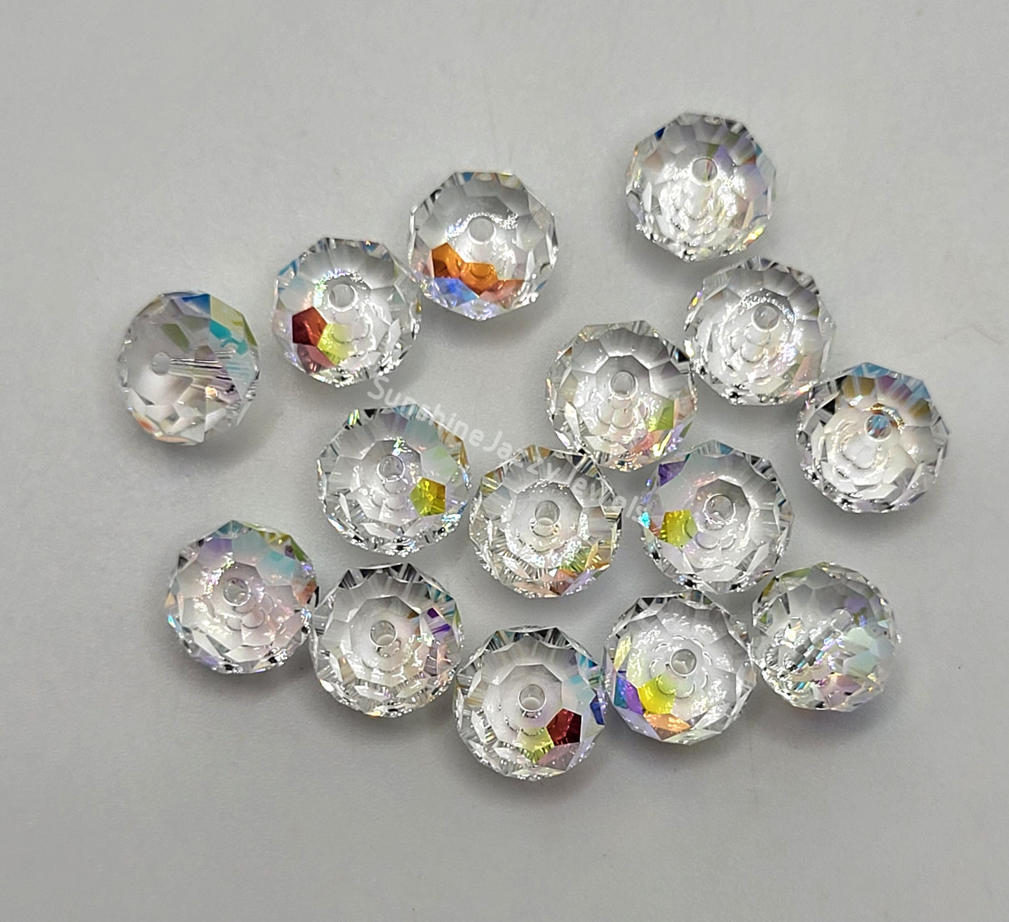 #5040 - Swarovski Crystal 8mm Briolette/ Donut Bead