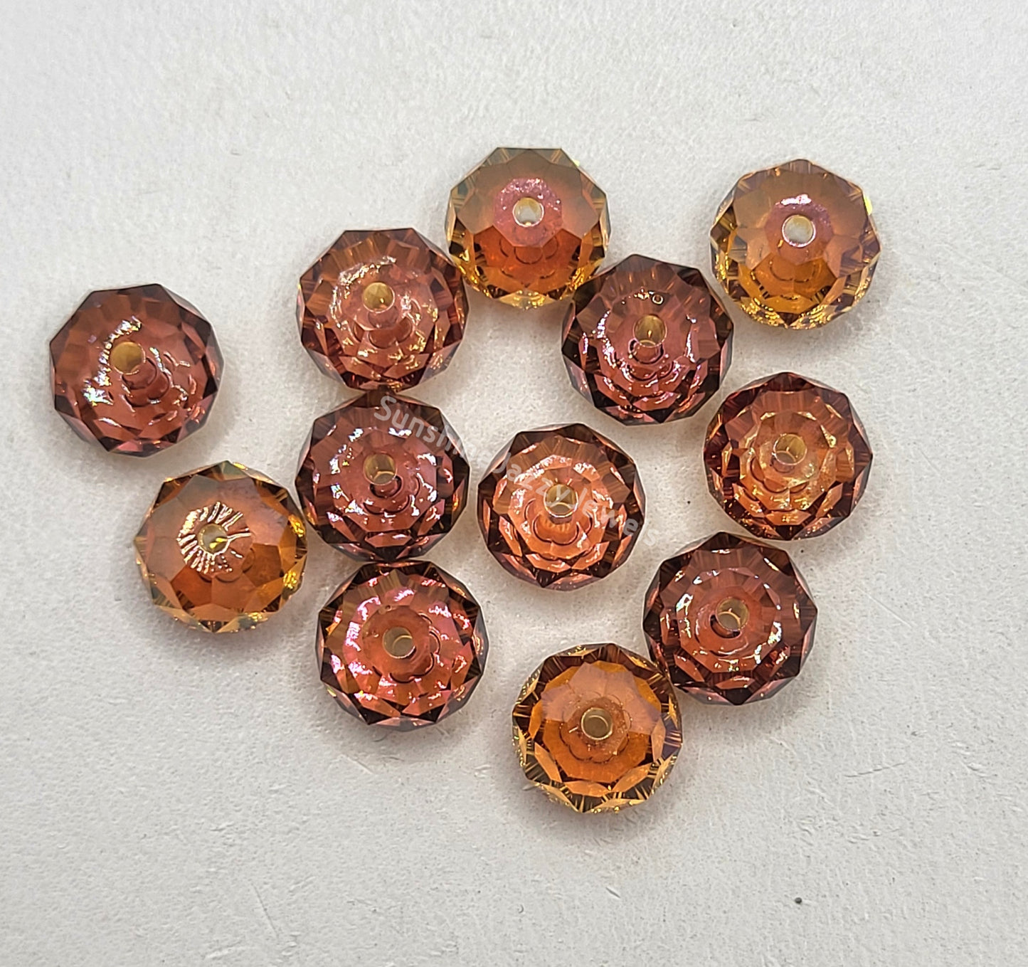 #5040 - Swarovski Crystal 8mm Briolette/ Donut Bead