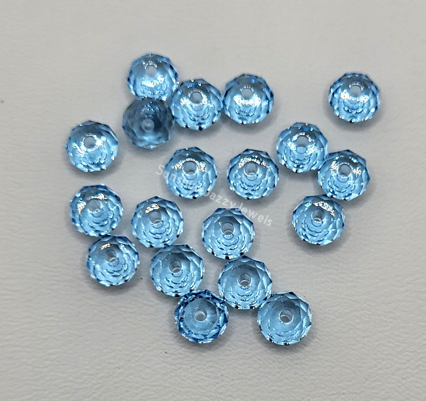 #5040 - Swarovski Crystal 6mm Briolette/ Donut/ Spacer Beads