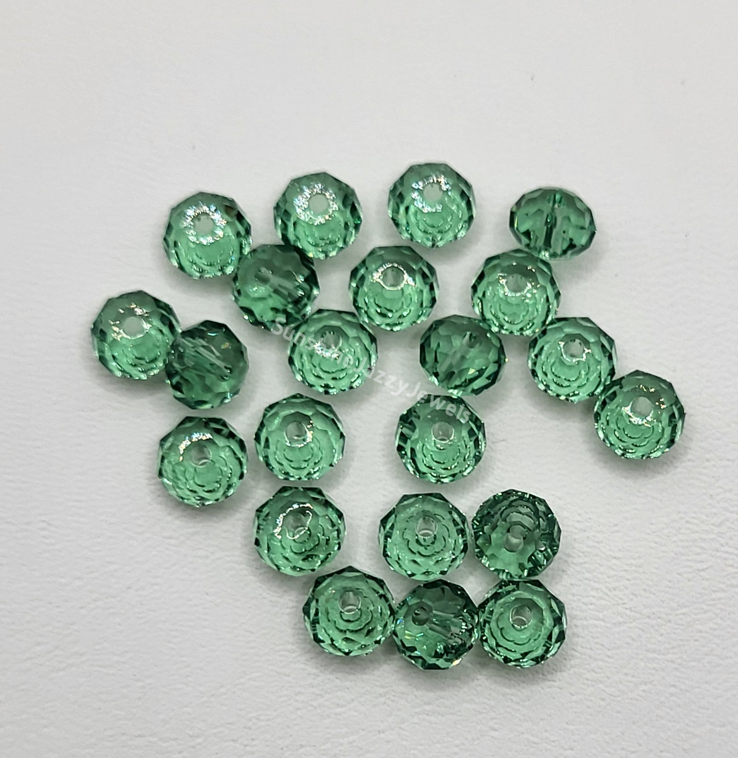 #5040 - Swarovski Crystal 6mm Briolette/ Donut/ Spacer Beads