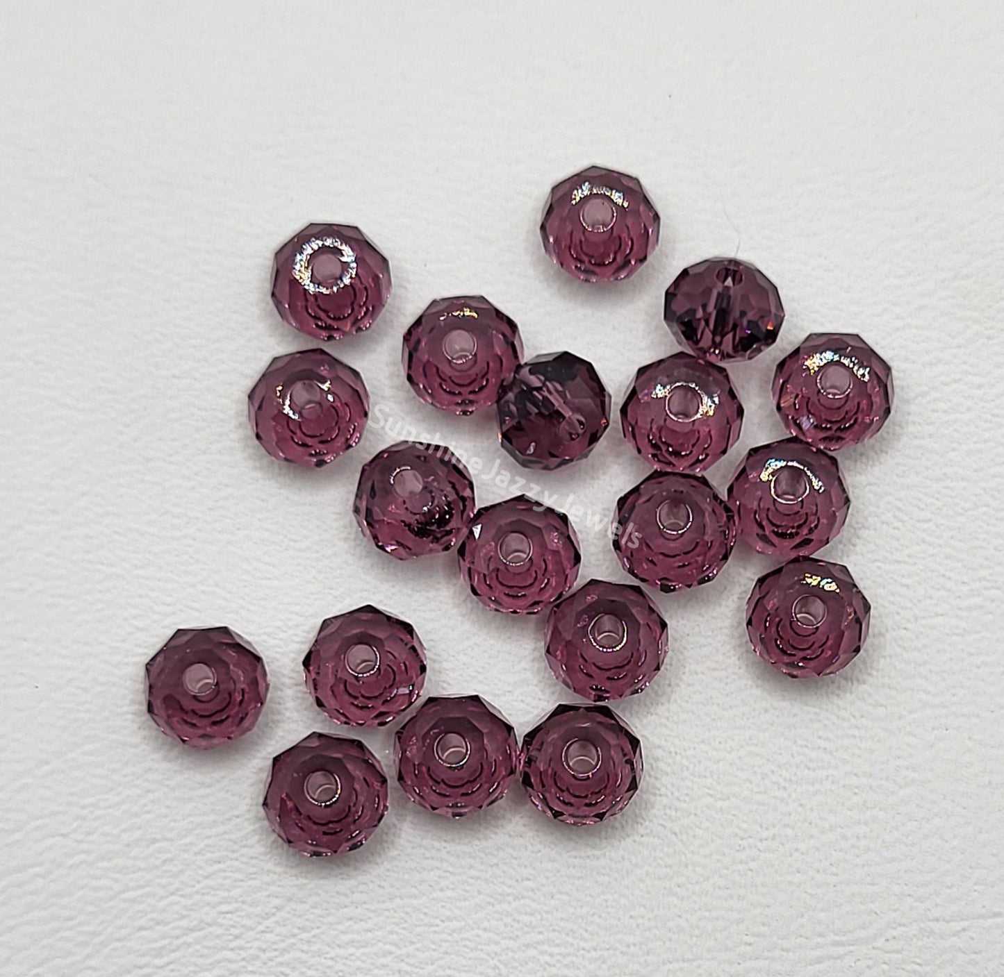 #5040 - Swarovski Crystal 6mm Briolette/ Donut/ Spacer Beads