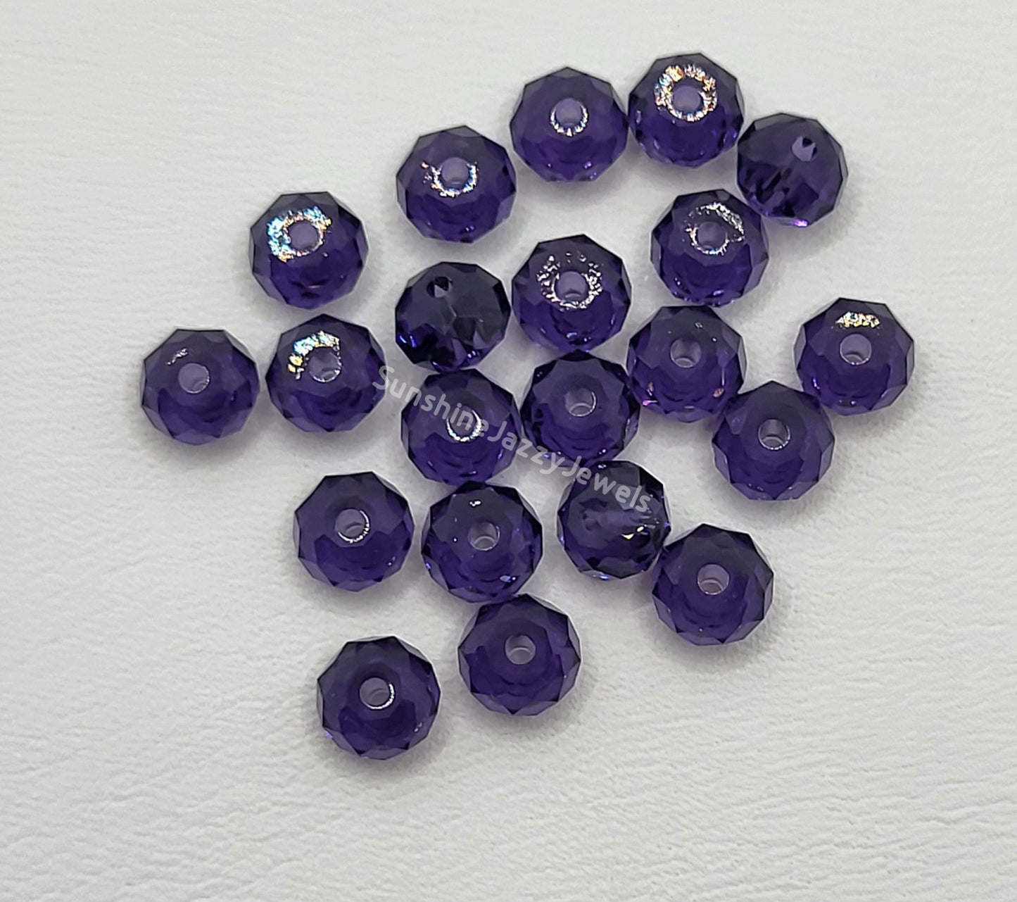 #5040 - Swarovski Crystal 6mm Briolette/ Donut/ Spacer Beads
