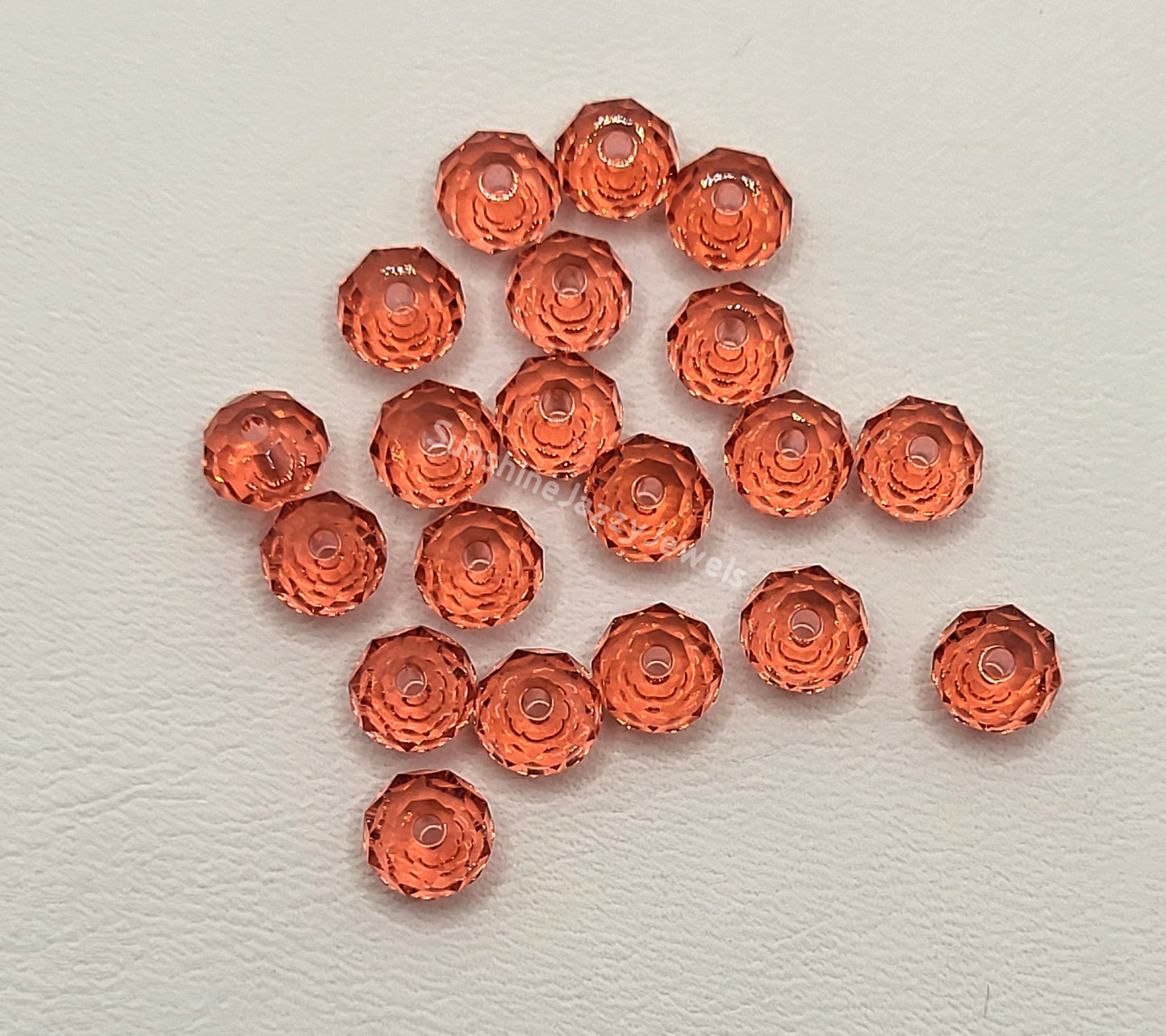 #5040 - Swarovski Crystal 6mm Briolette/ Donut/ Spacer Beads