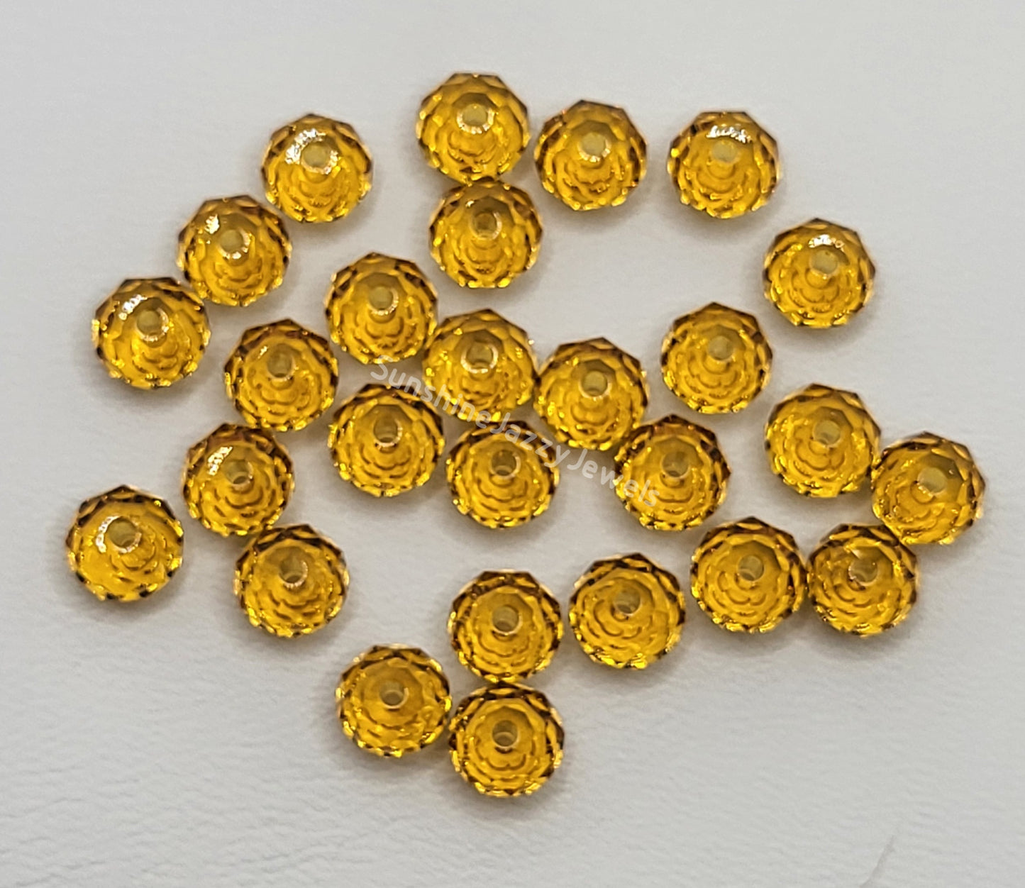 #5040 - Swarovski Crystal 6mm Briolette/ Donut/ Spacer Beads