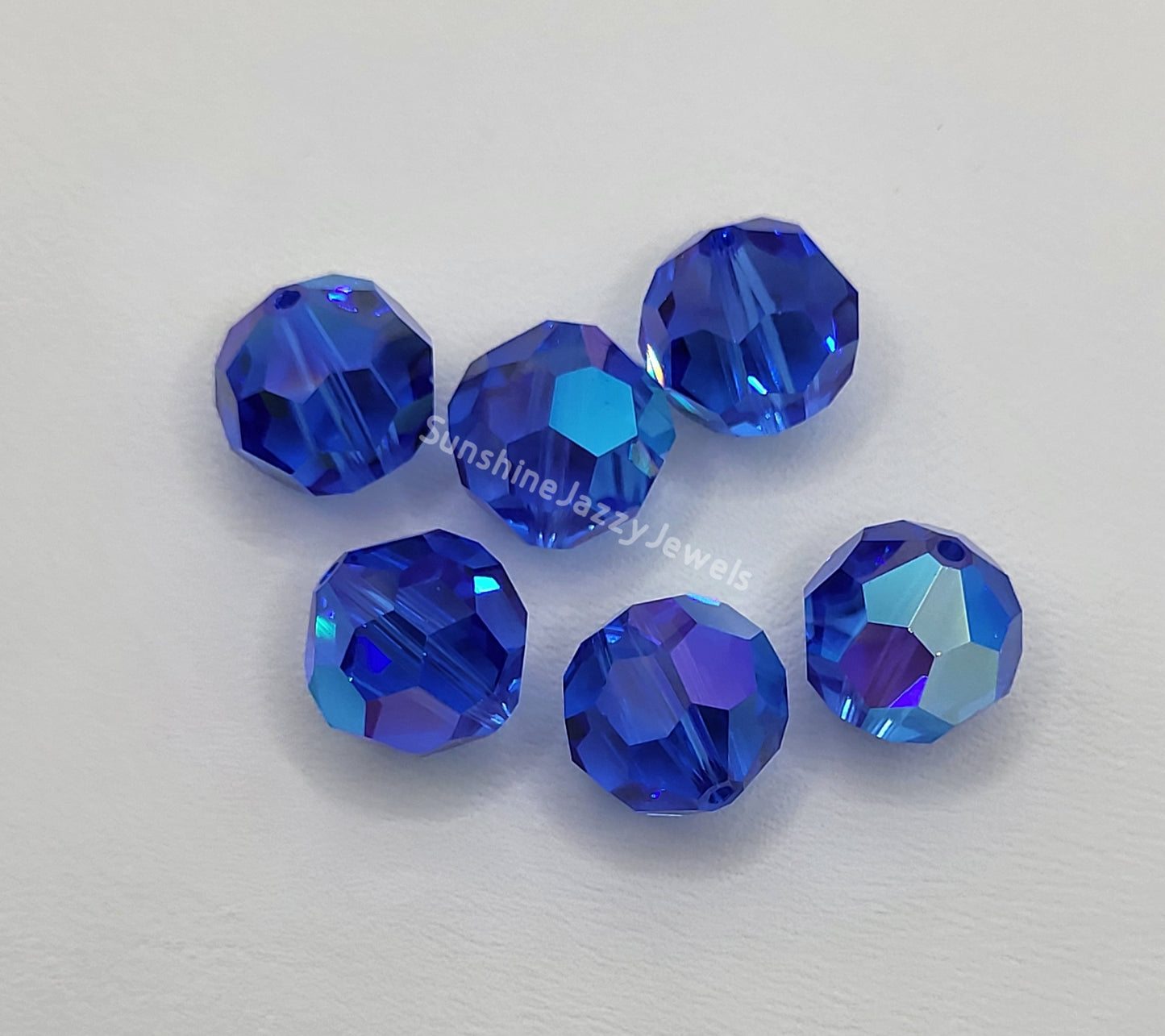 #5000 - Swarovski Crystal 10mm Round Beads; w/ AB Finish