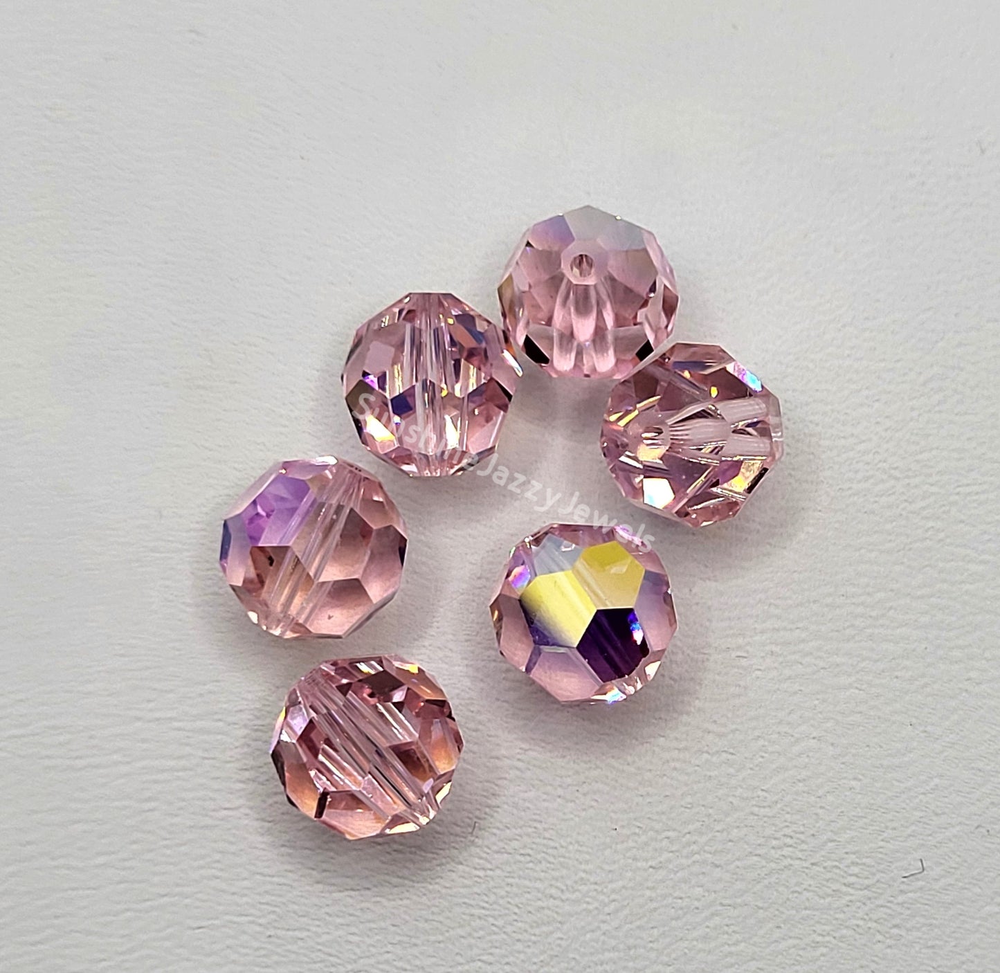 #5000 - Swarovski Crystal 10mm Round Beads; w/ AB Finish