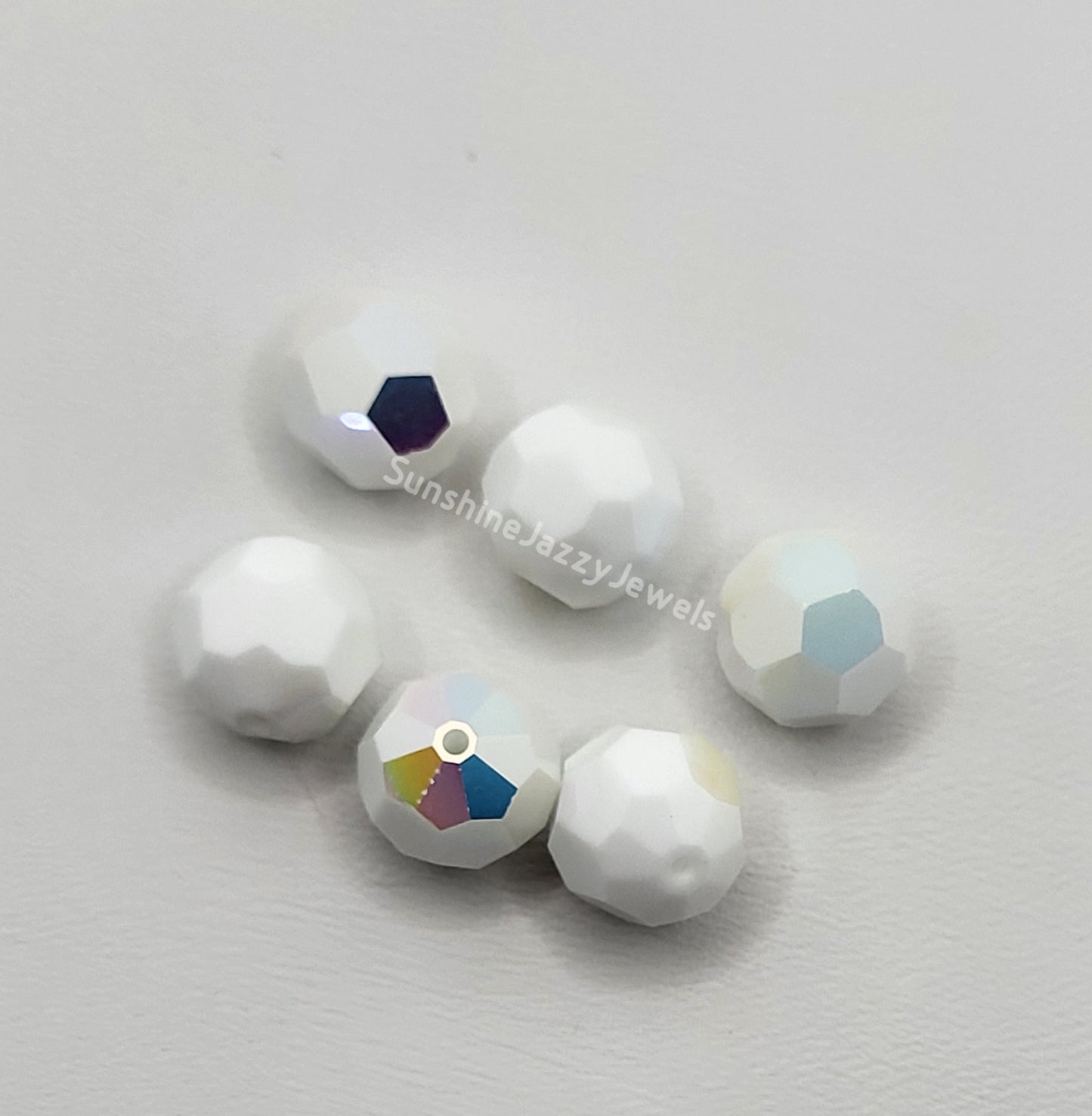 #5000 - Swarovski Crystal 10mm Round Beads; w/ AB Finish