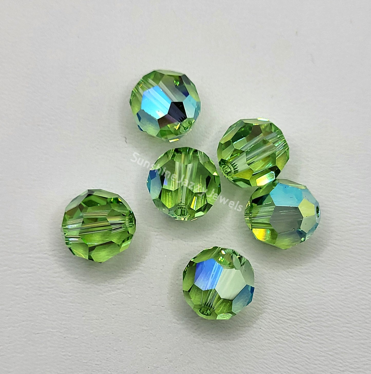 #5000 - Swarovski Crystal 10mm Round Beads; w/ AB Finish