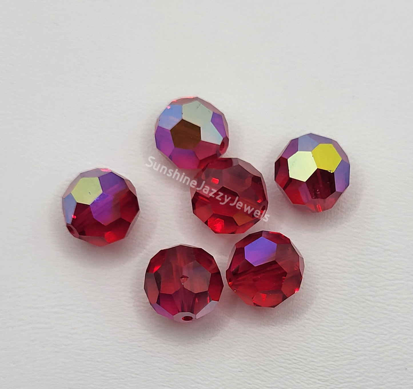 #5000 - Swarovski Crystal 10mm Round Beads; w/ AB Finish