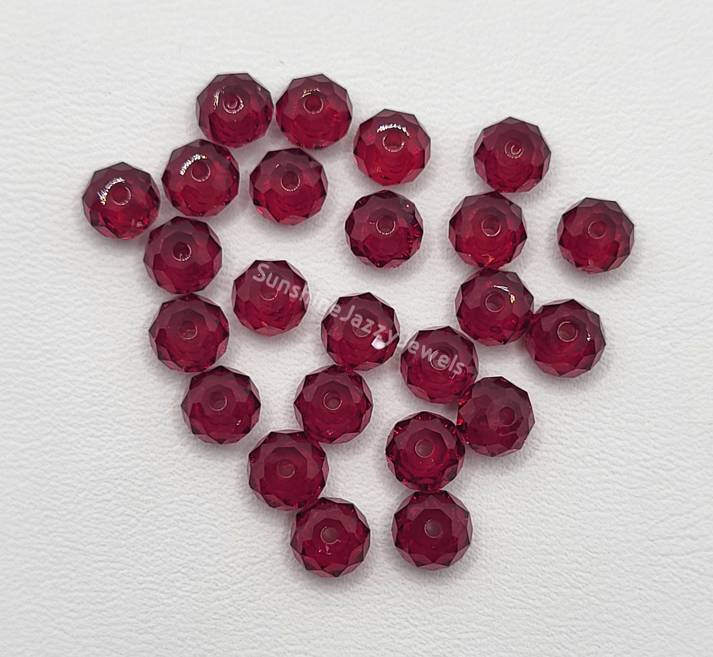 #5040 - Swarovski Crystal 8mm Briolette/ Donut Bead