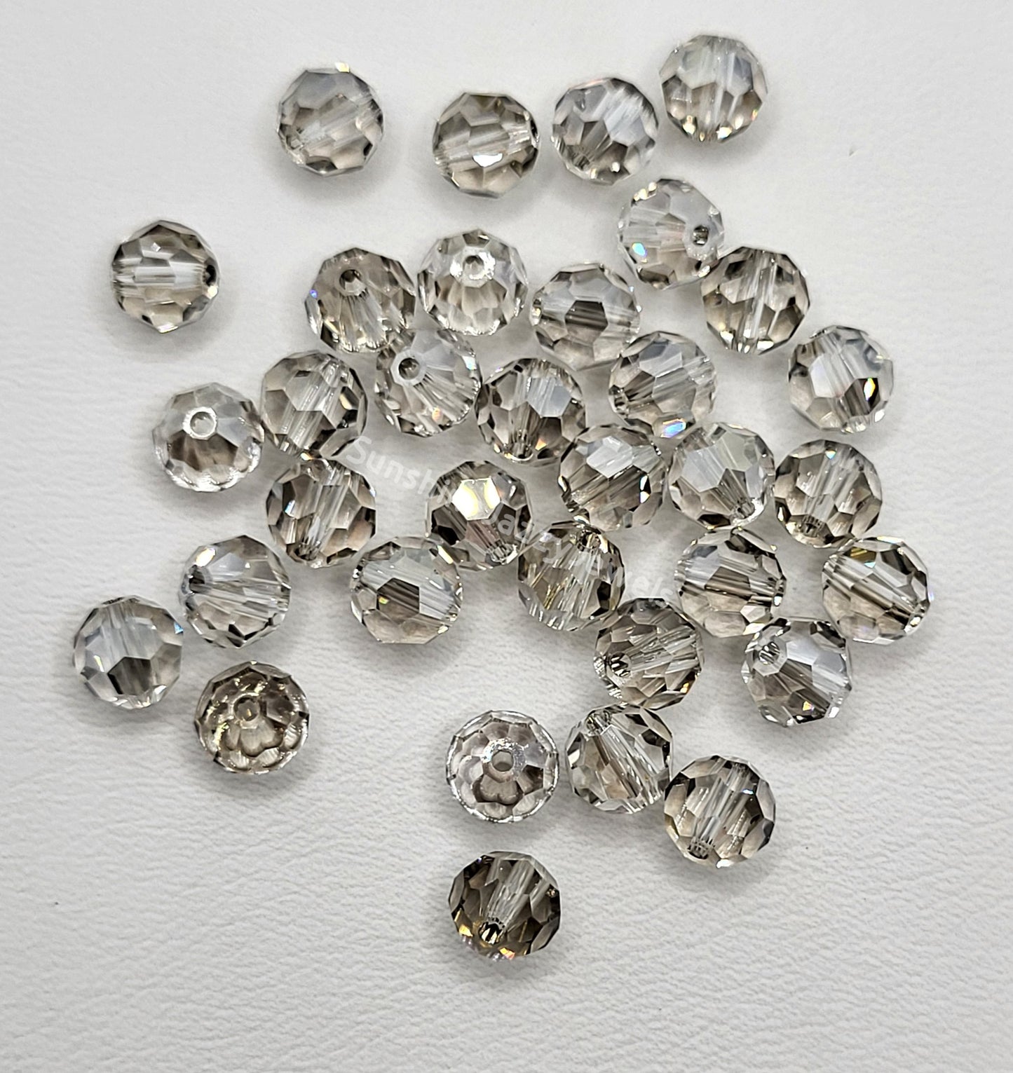 #5000 - Swarovski Crystal 6mm Faceted Round Beads w/ Crystal Effect