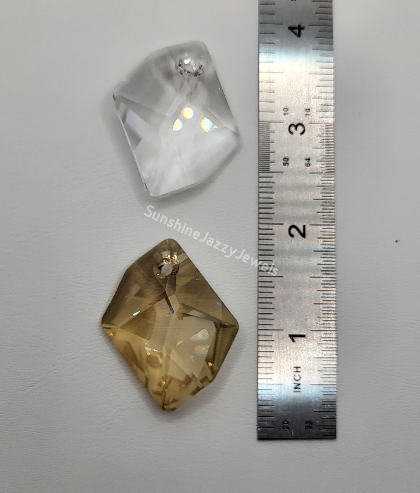 #6680 - Swarovski Crystal Clear 40mm Cosmic Pendant; 2 Colors