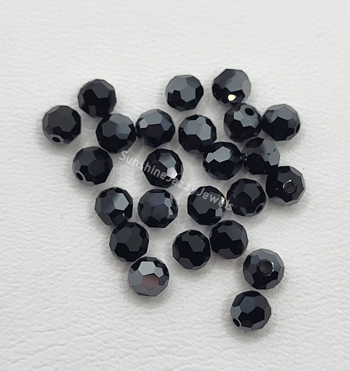 #5000 - Swarovski Crystal 4mm Faceted Round Beads w/ Crystal Effect