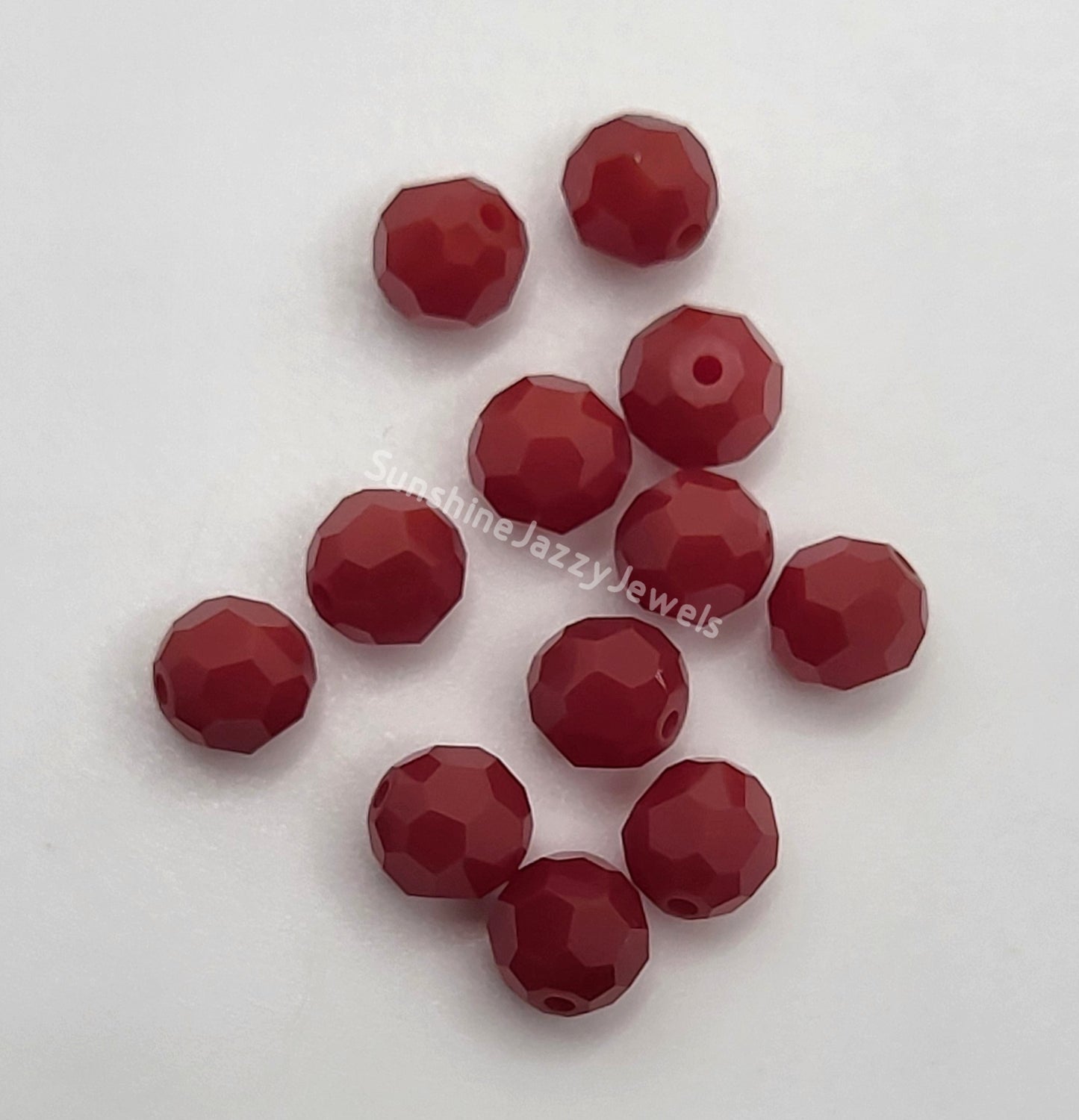 #5000 - Swarovski Crystal 6mm Faceted Round Beads; Opaque Colors