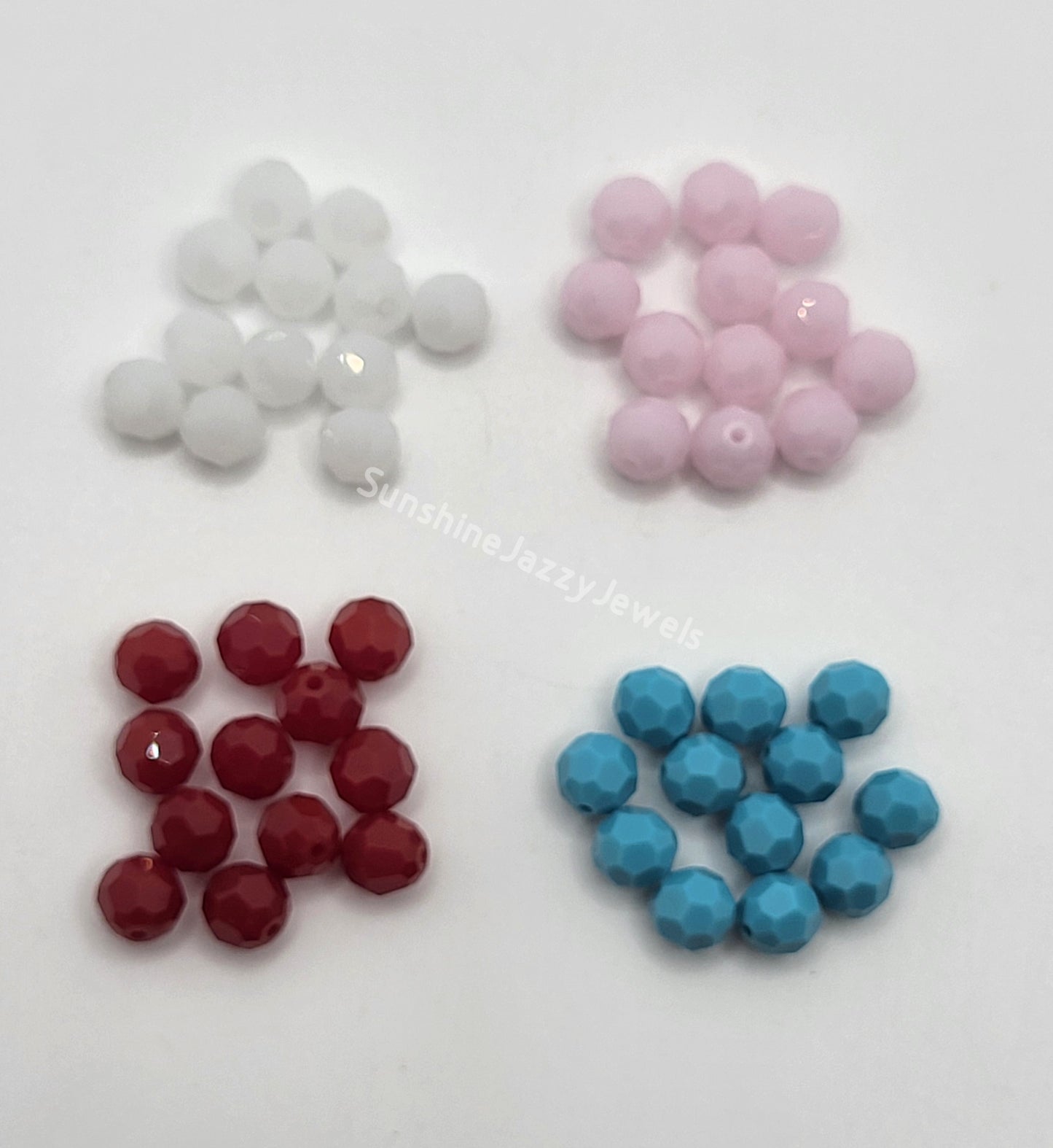 #5000 - Swarovski Crystal 6mm Faceted Round Beads; Opaque Colors