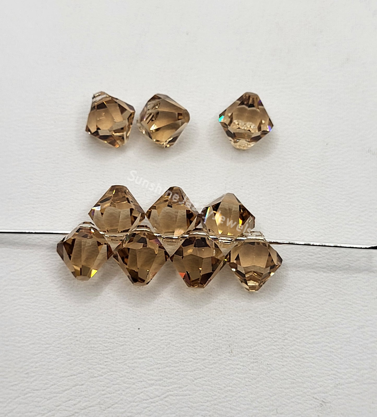 #6301 - Swarovski Crystal 6mm Bicone Pendant; Top Drilled; Many Colors!