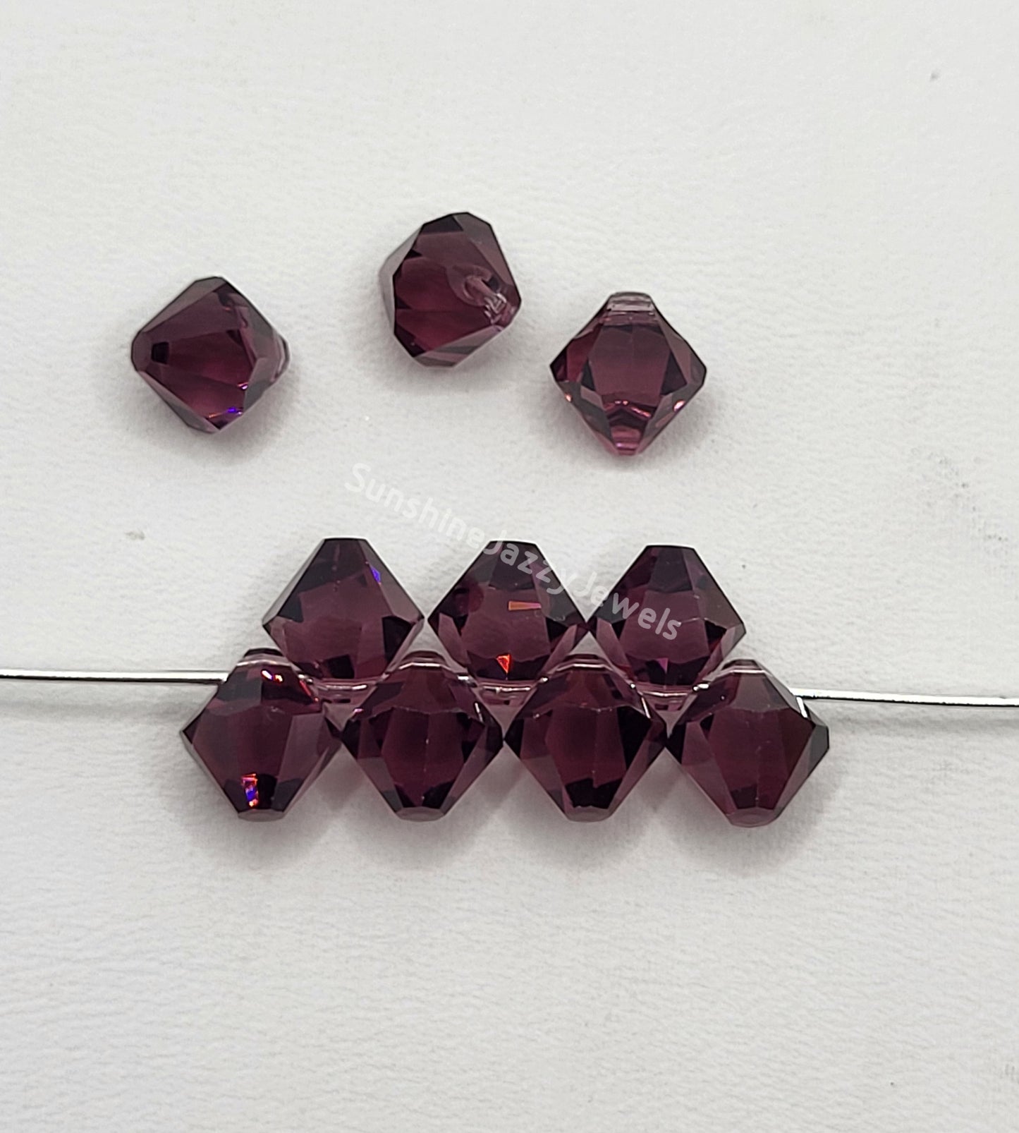#6301 - Swarovski Crystal 6mm Bicone Pendant; Top Drilled; Many Colors!