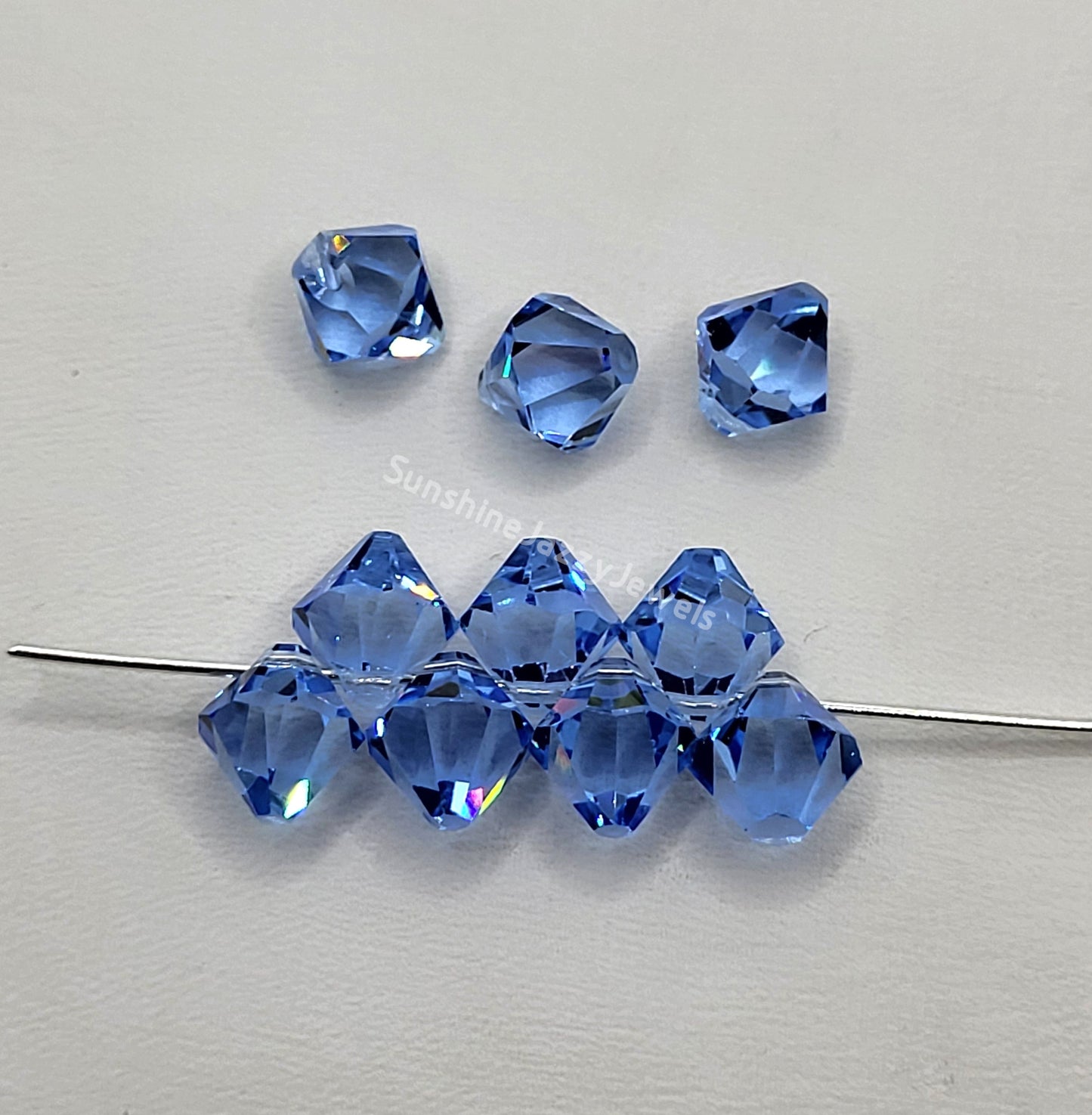 #6301 - Swarovski Crystal 6mm Bicone Pendant; Top Drilled; Many Colors!