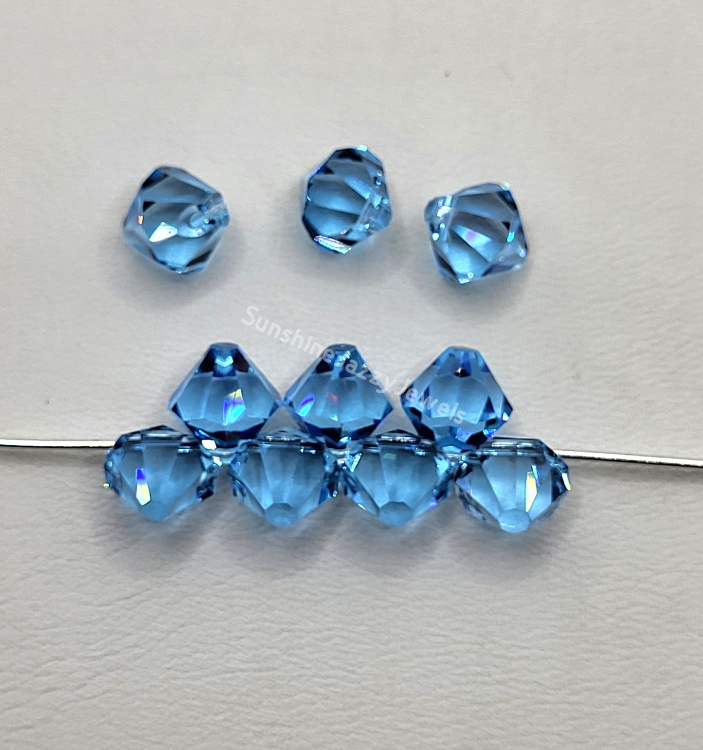 #6301 - Swarovski Crystal 6mm Bicone Pendant; Top Drilled; Many Colors!