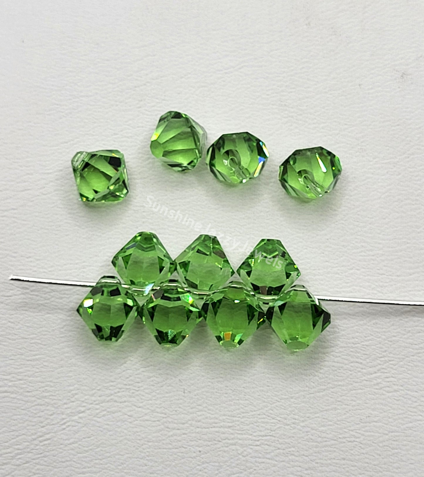 #6301 - Swarovski Crystal 6mm Bicone Pendant; Top Drilled; Many Colors!