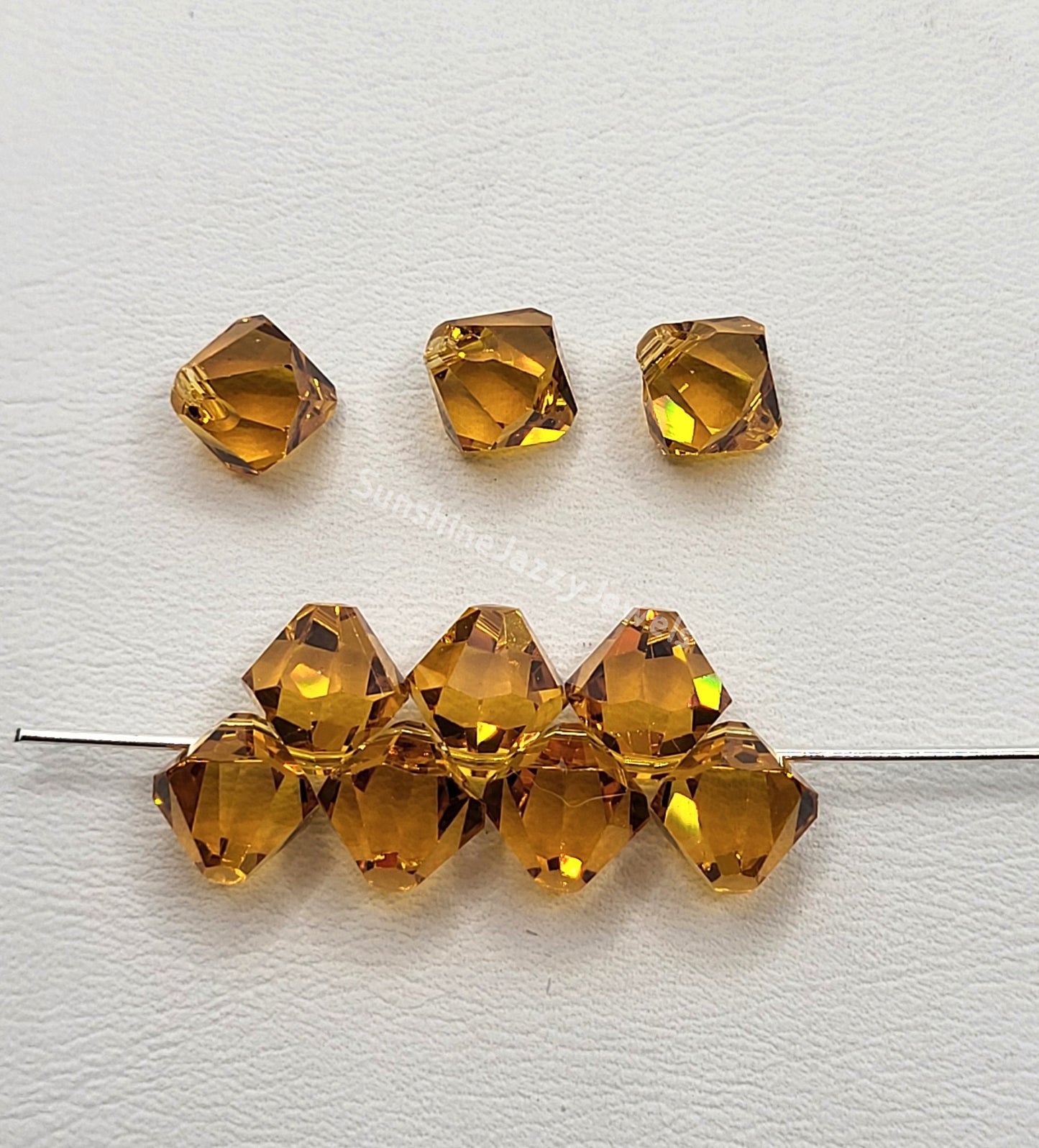 #6301 - Swarovski Crystal 6mm Bicone Pendant; Top Drilled; Many Colors!