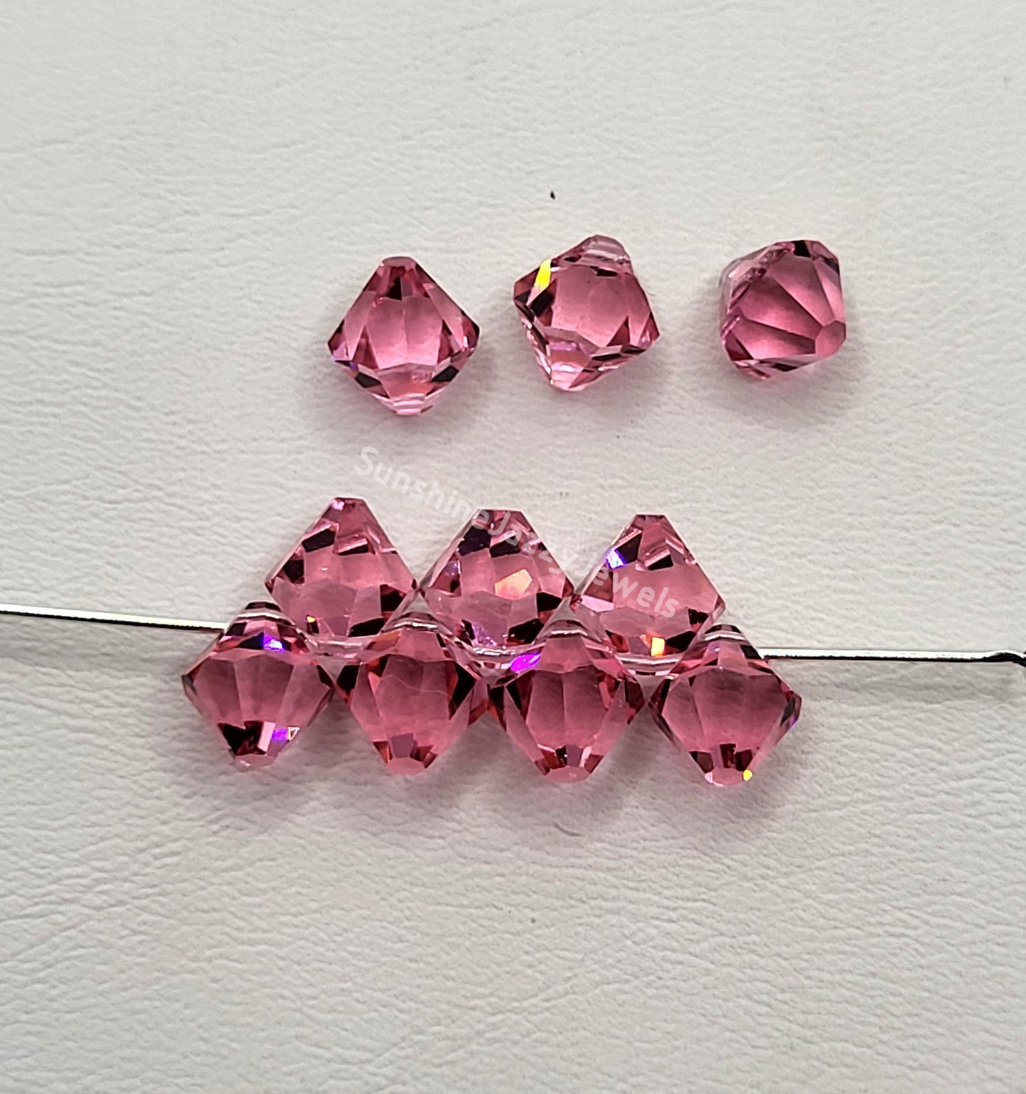 #6301 - Swarovski Crystal 6mm Bicone Pendant; Top Drilled; Many Colors!