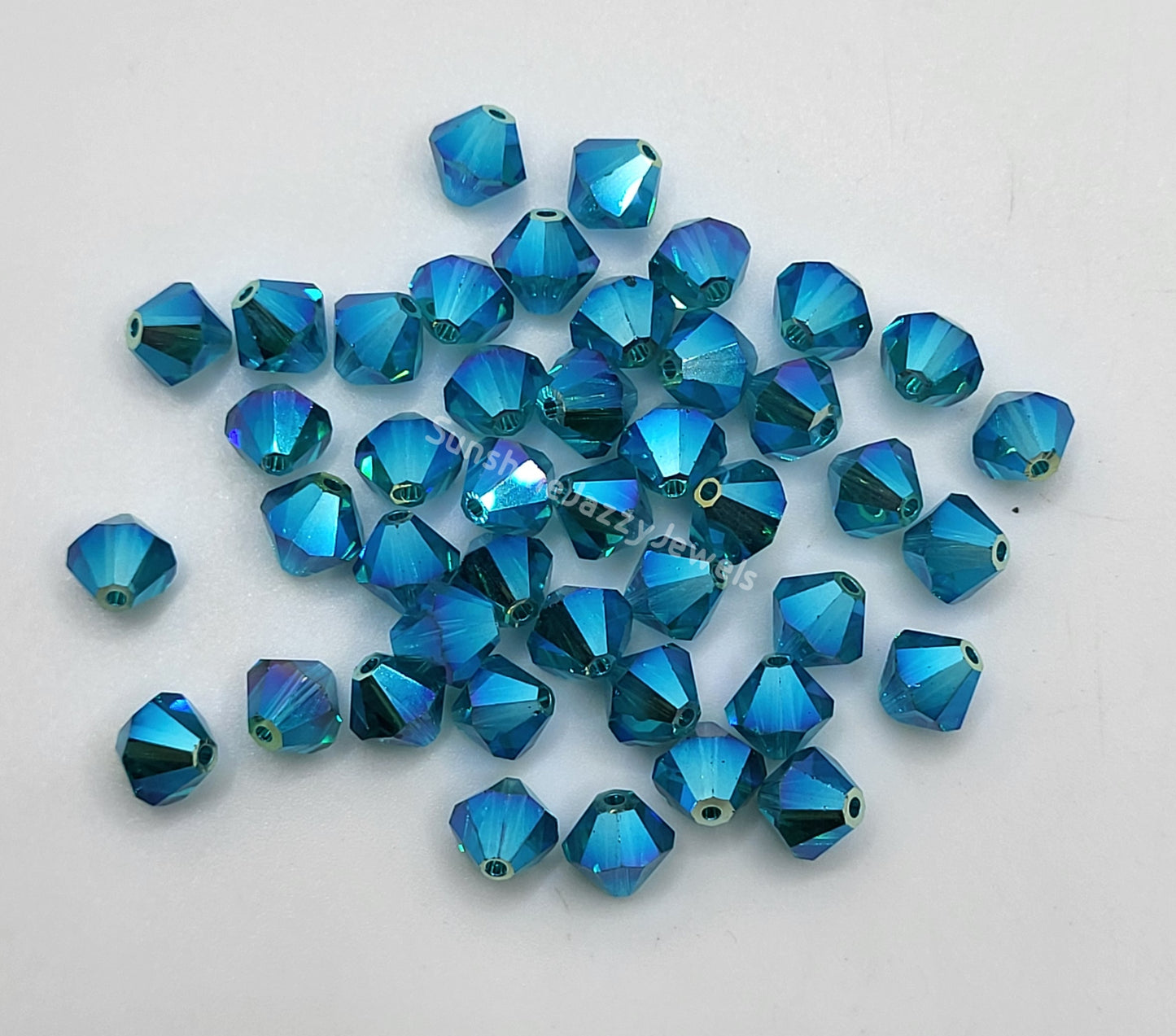 #5328 - Swarovski Crystal 6mm AB2X Bicone Beads; 12pc per pack