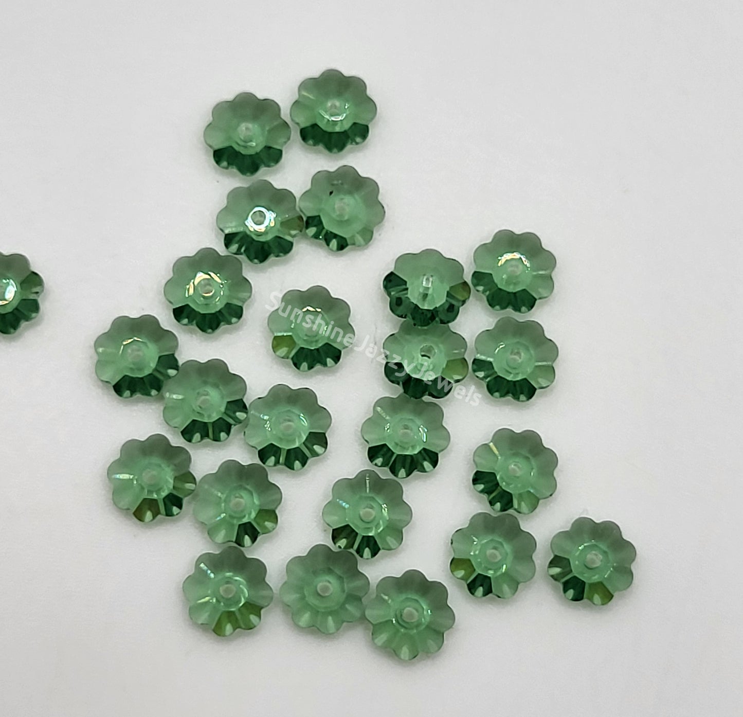#3700 - Swarovski Crystal 6mm Margarita Beads; Sew on Buttons