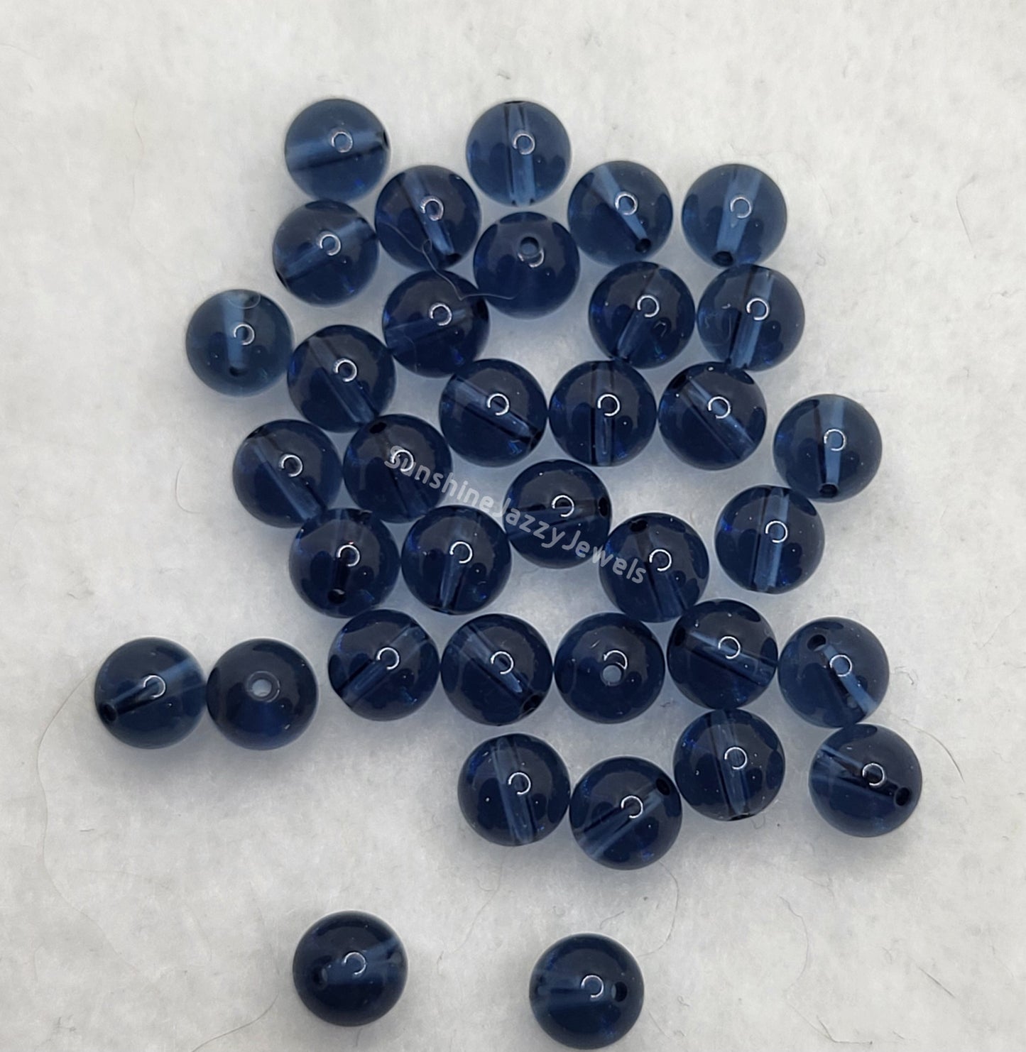 WEB EXCLUSIVE - #5090 - Swarovski Crysal Dark Sapphire Smooth Round Beads