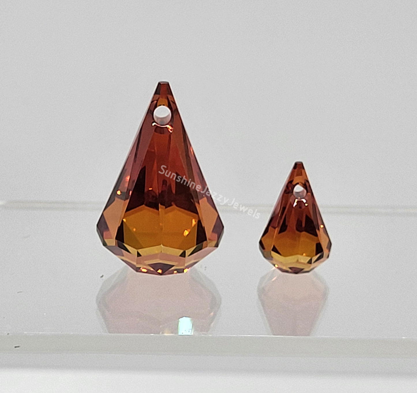 #6022 - Swarovski Crystal Xirius Raindrop Pendants; 2 Sizes; Multiple Colors