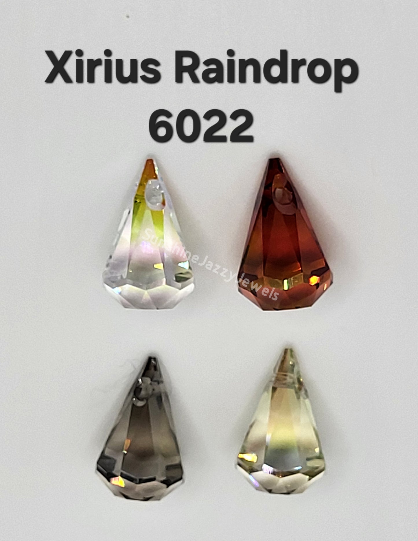 #6022 - Swarovski Crystal Xirius Raindrop Pendants; 2 Sizes; Multiple Colors