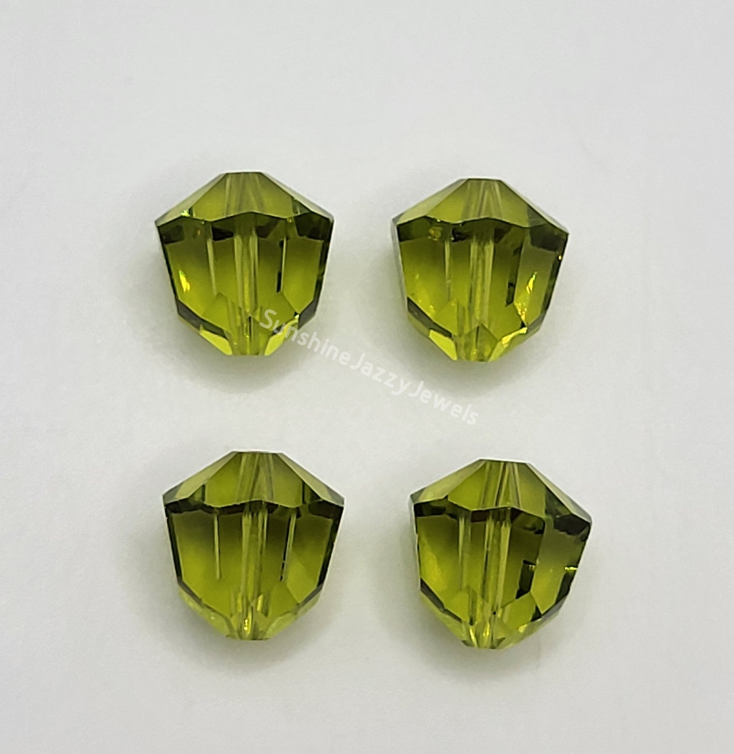 WEB EXCLUSIVE - #5401 - Swarovski Crystal Olivine 10mm Acorn Beads